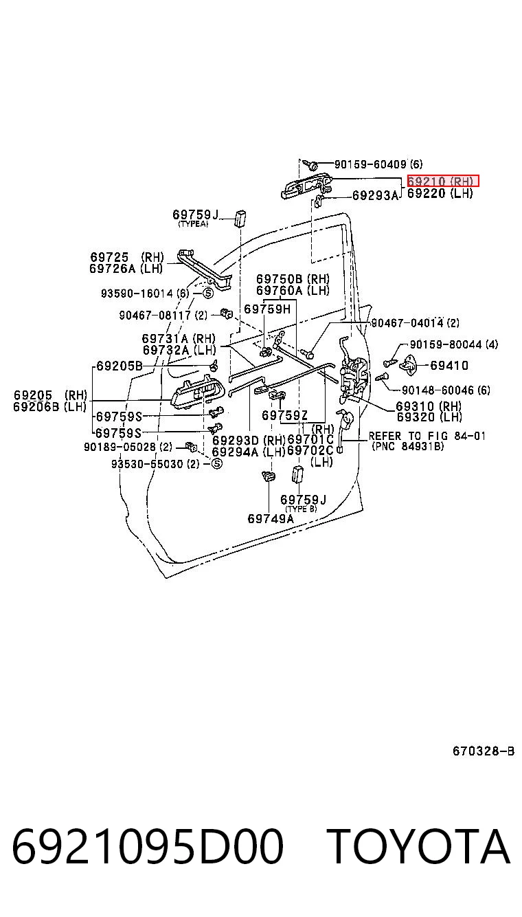 6921095D00 Toyota