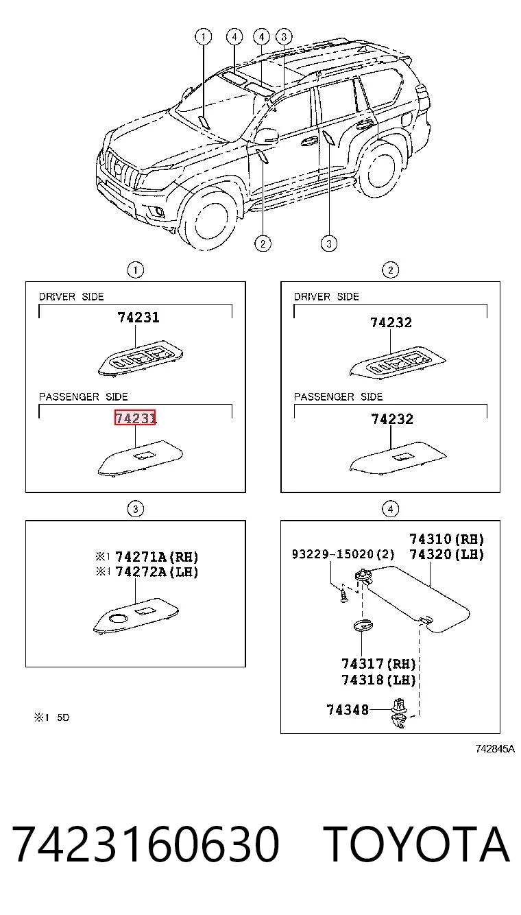 7423160630 Toyota 