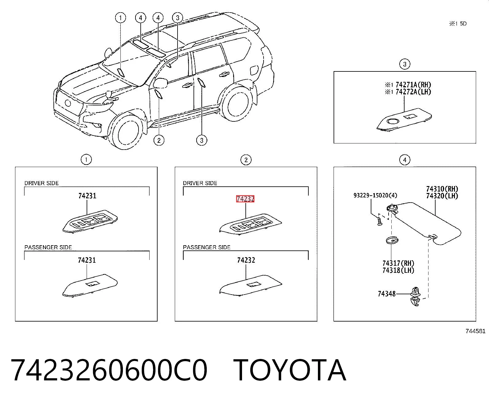 7423260600C0 Toyota 