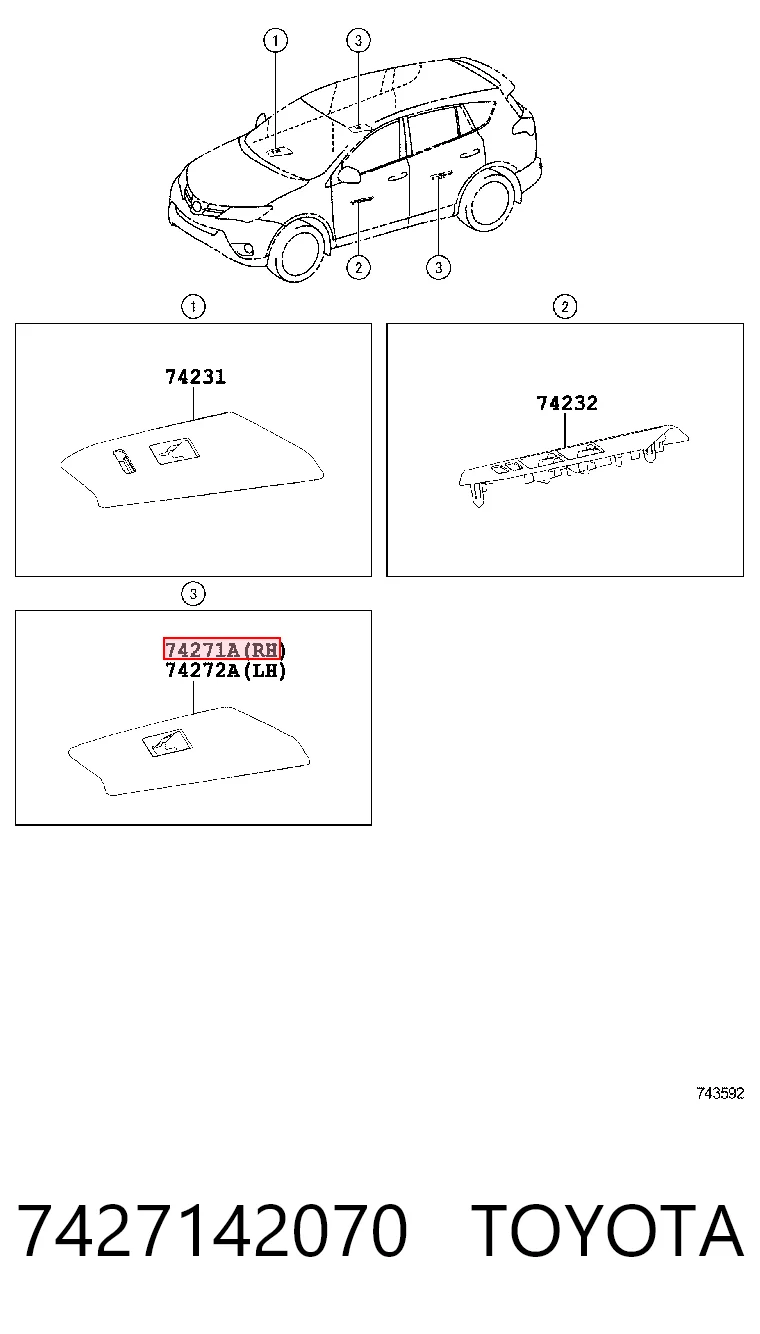 8481052030 Subaru Кнопка підйомника переднього правого скла