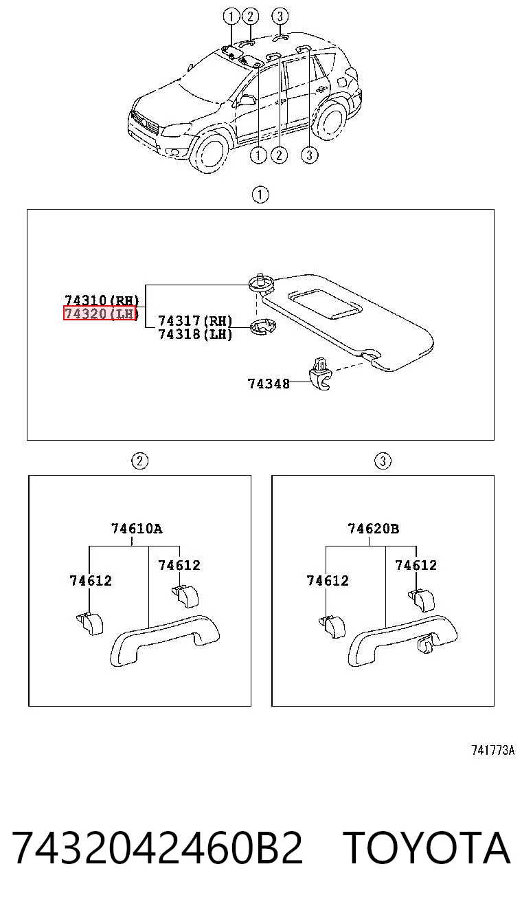 Козирок протисонячний на Toyota RAV4 III A3