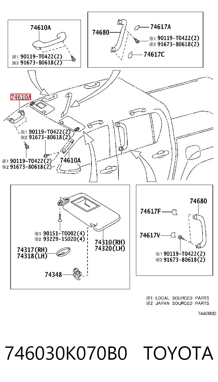 746030K070B0 Toyota 