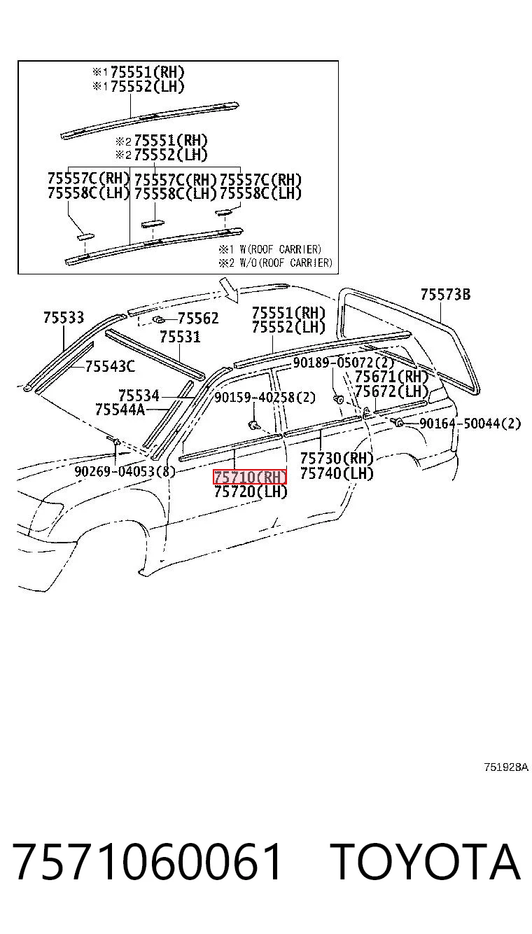 7571060061 Toyota 