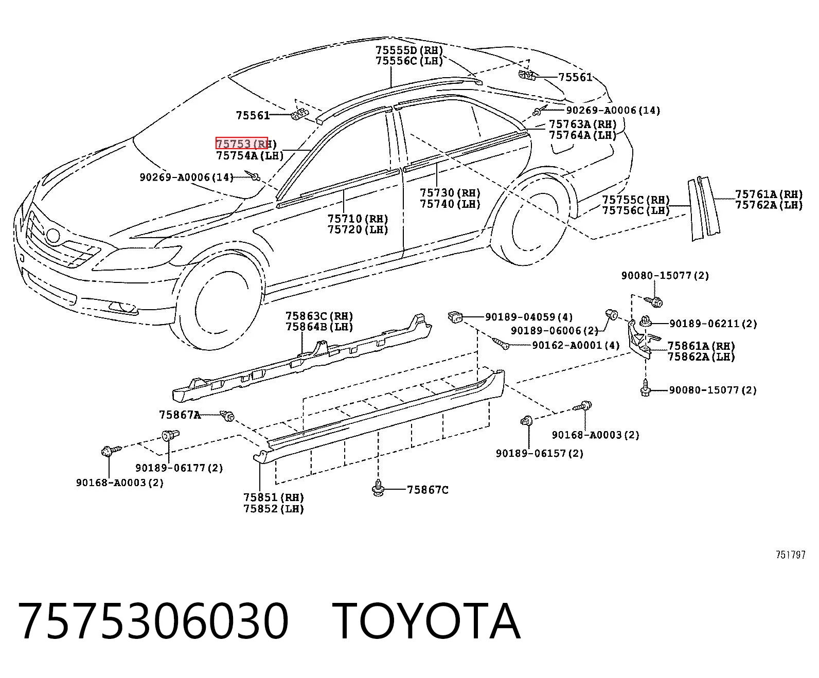 7575306030 Toyota 