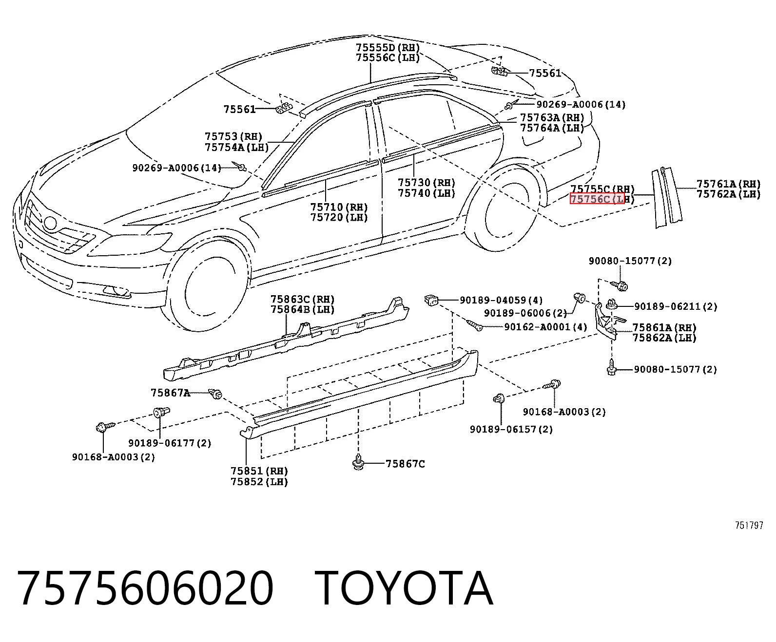 7575606020 Toyota 