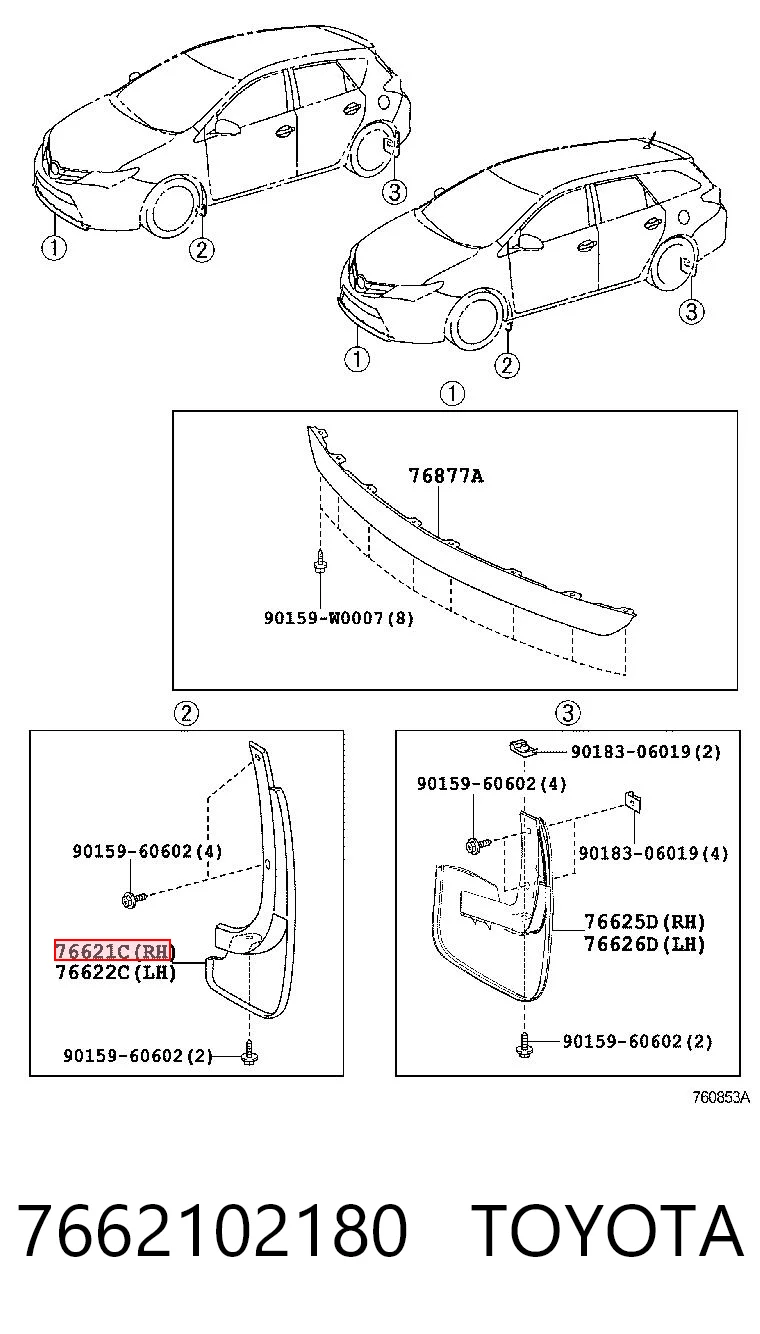 7662102180 Toyota
