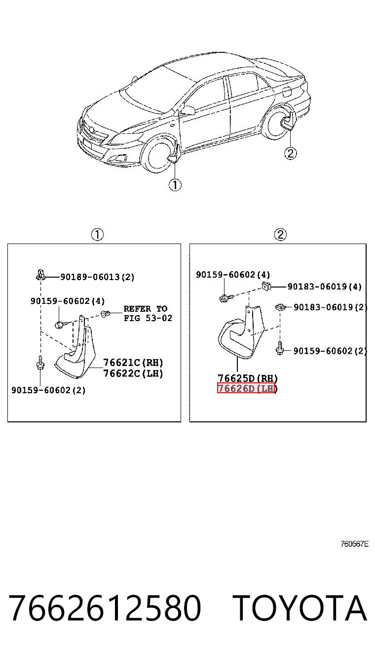 7662612580 Toyota