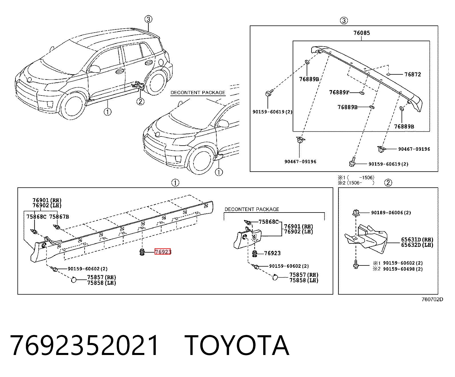 7692352021 Toyota 