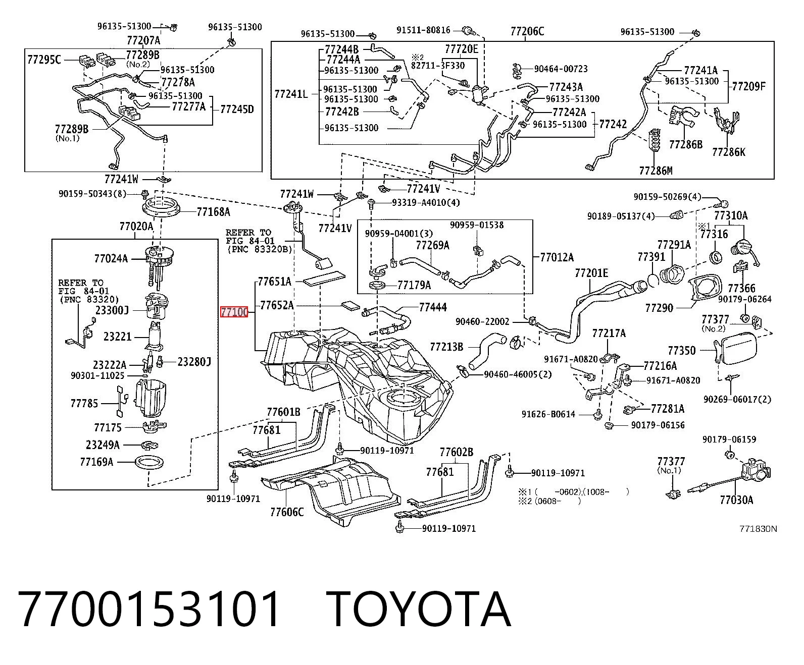 Бак паливний на Lexus IS  E2