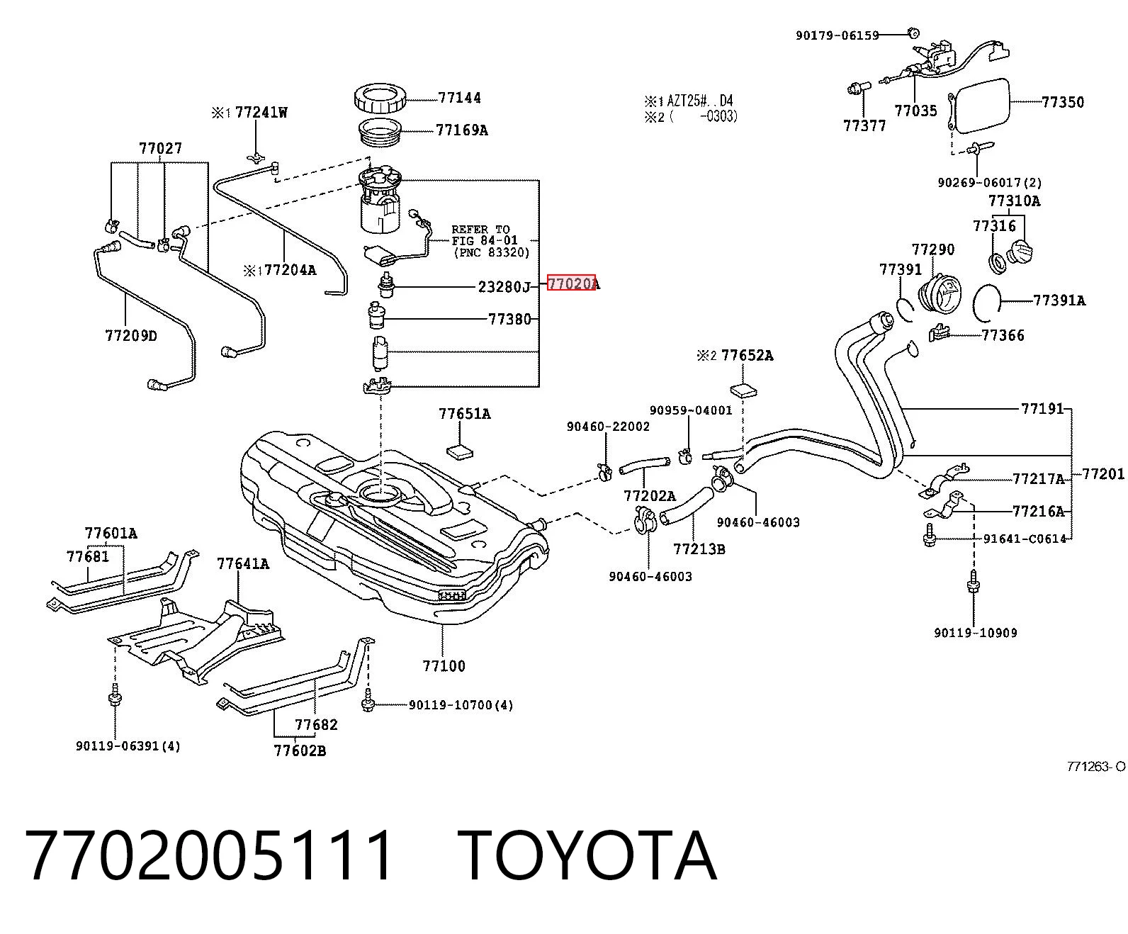 Купити Насос паливний електричний Toyota Avensis I T22