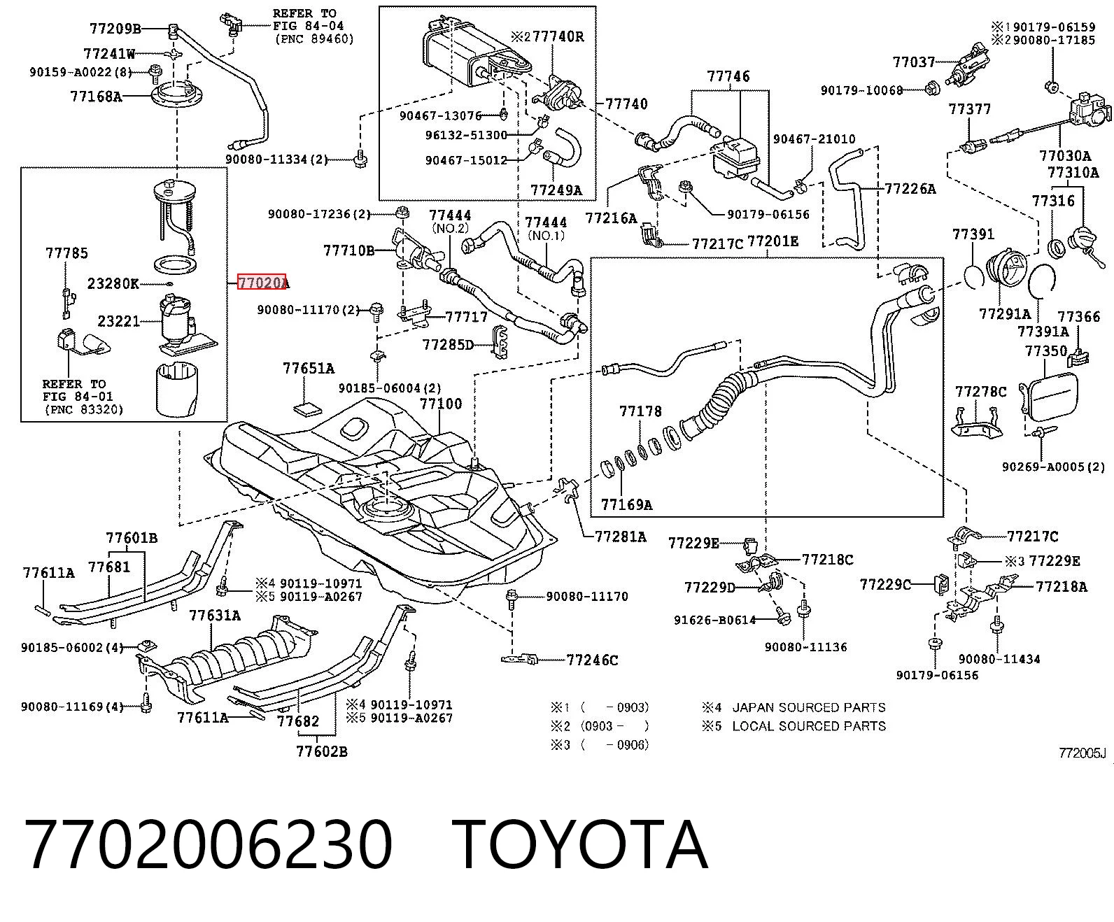 7702006230 Toyota Електробензонасос
