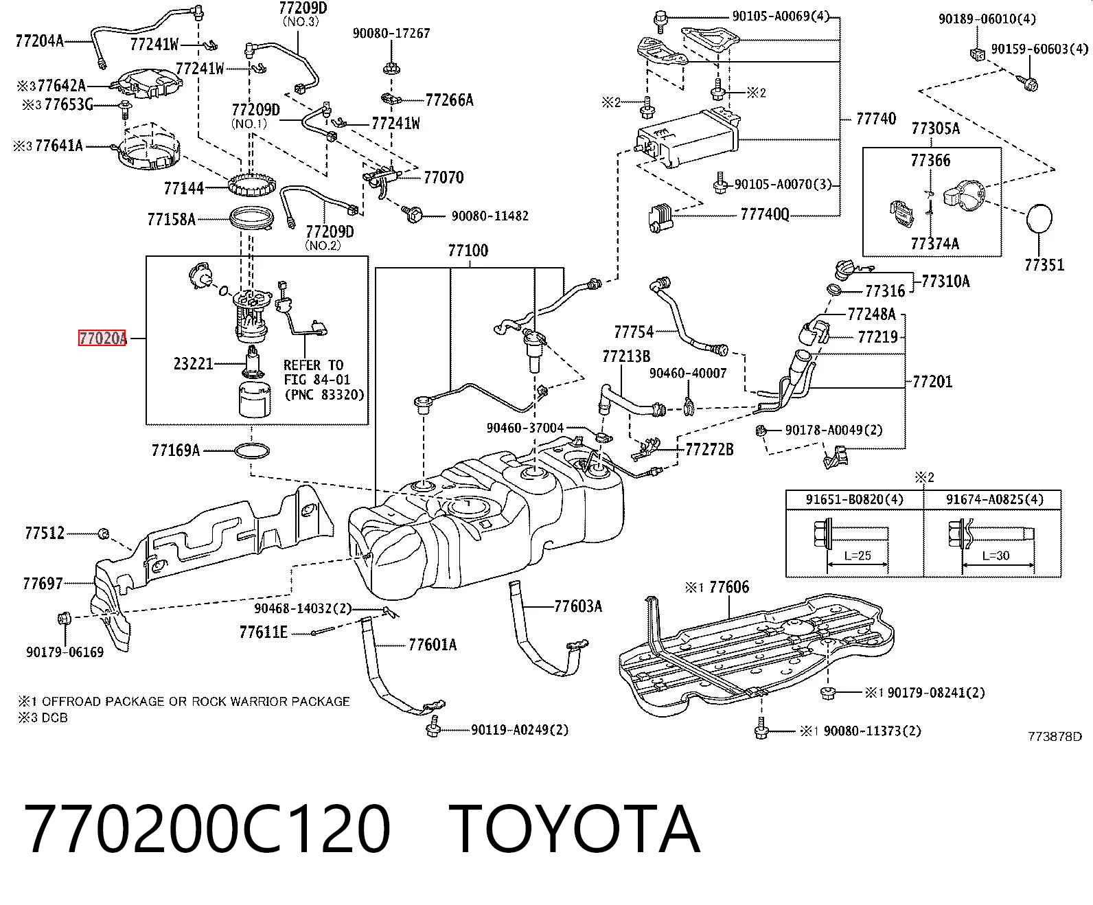 770200C120 Toyota Електробензонасос