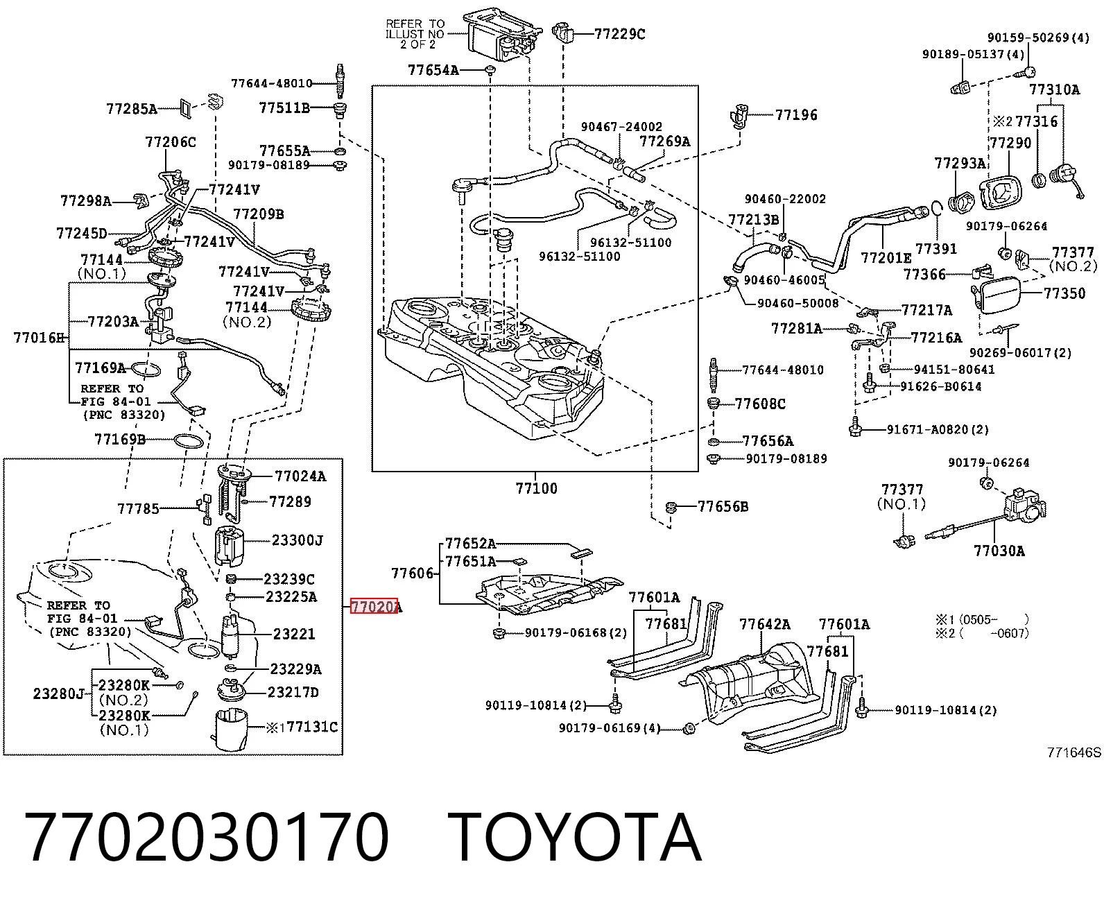7702030170 Toyota Електробензонасос