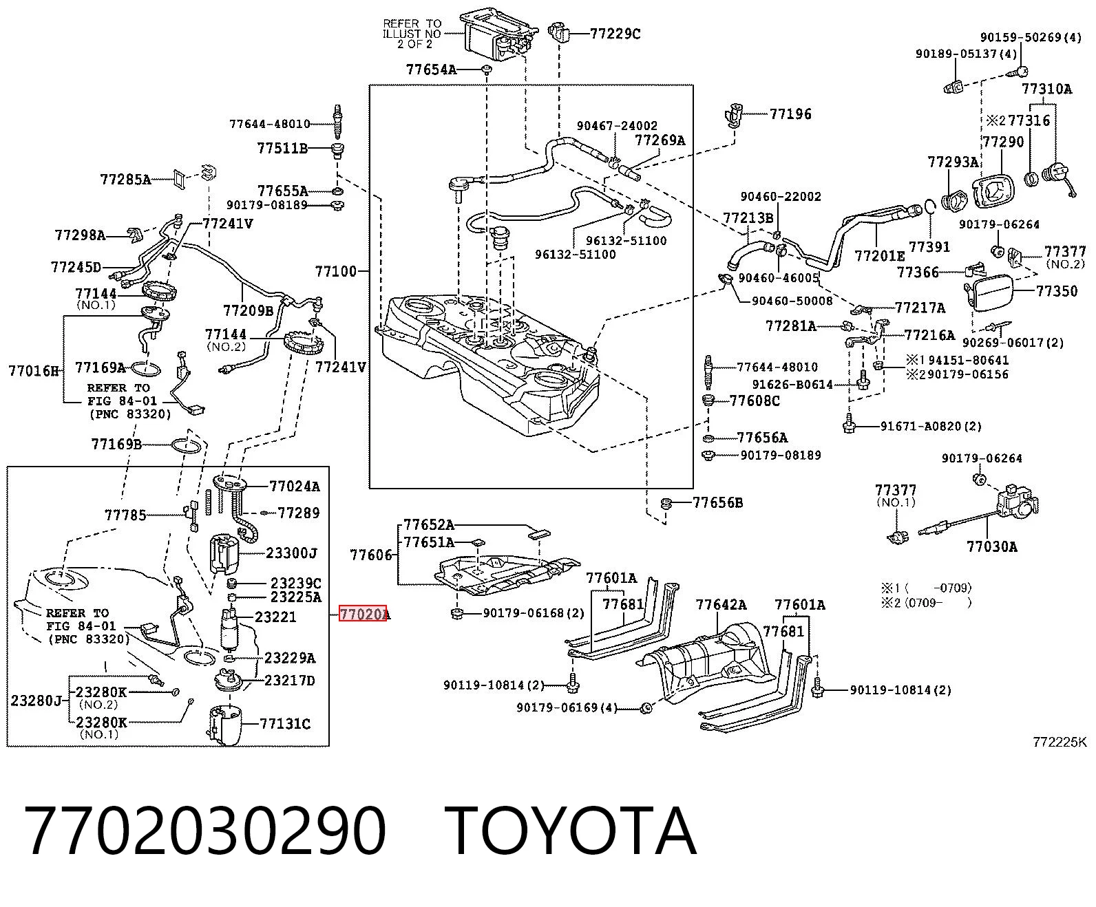 7702030290 Toyota Електробензонасос