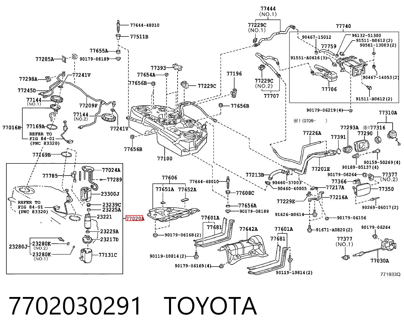 7702030291 Toyota Електробензонасос