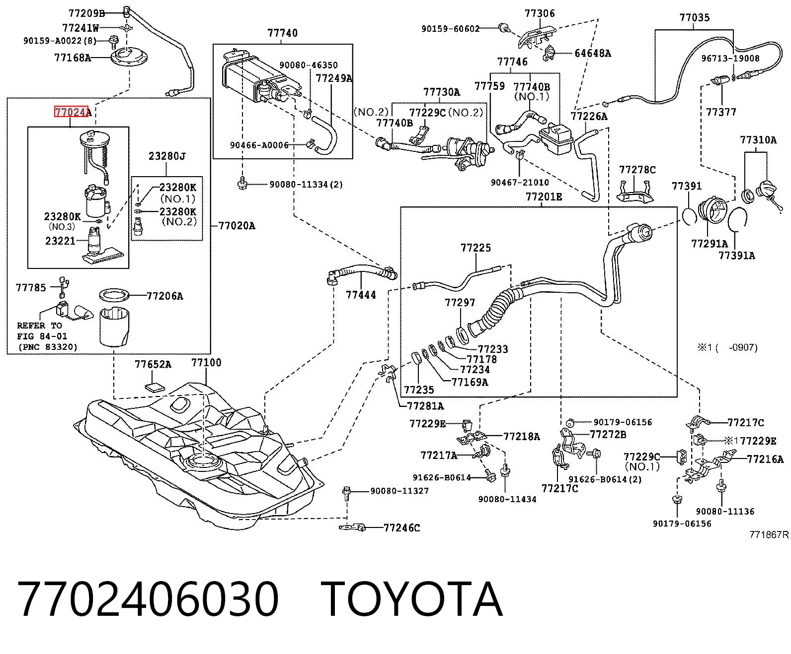 7702406030 Toyota Фільтр палива