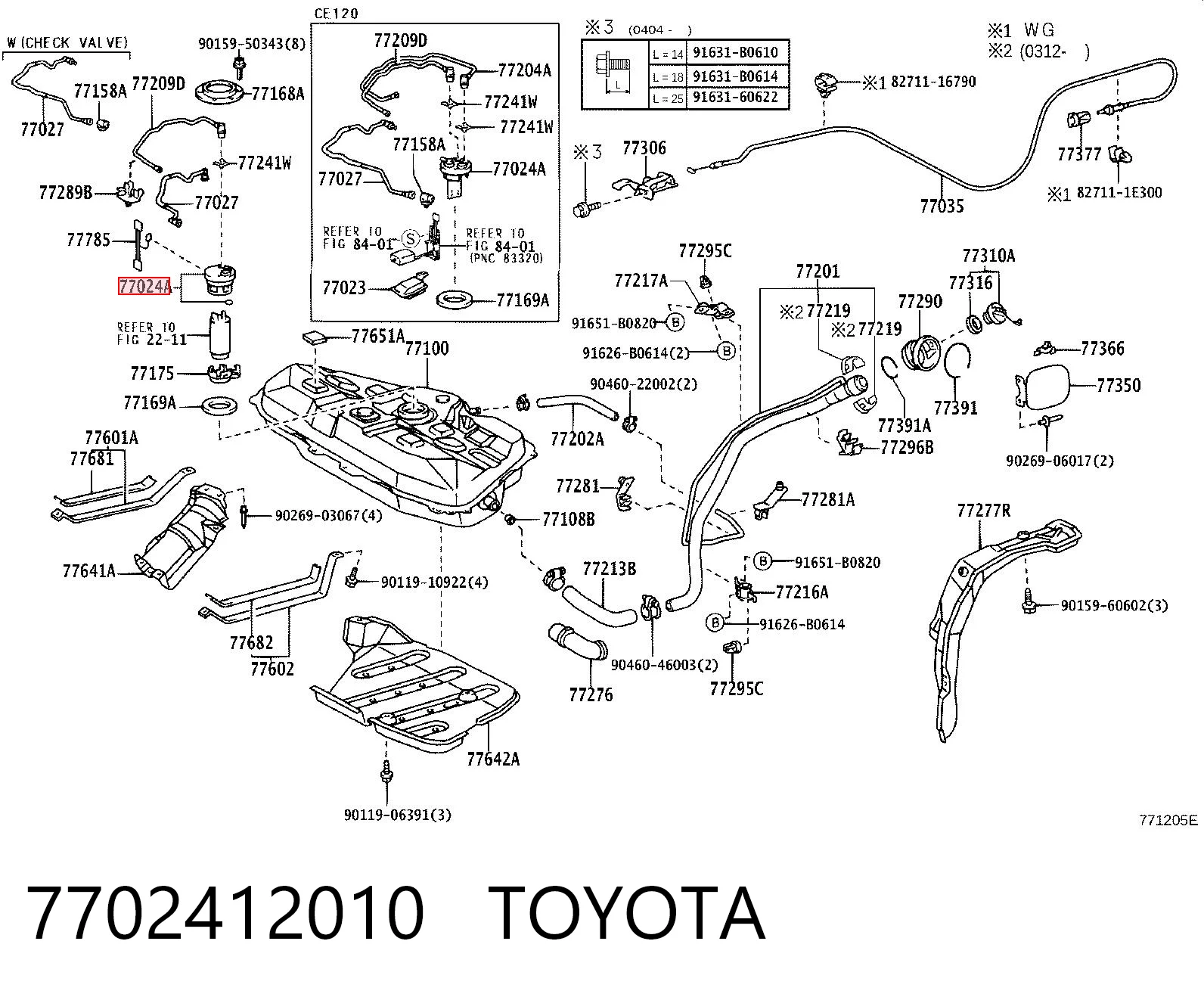 7702412010 Toyota 