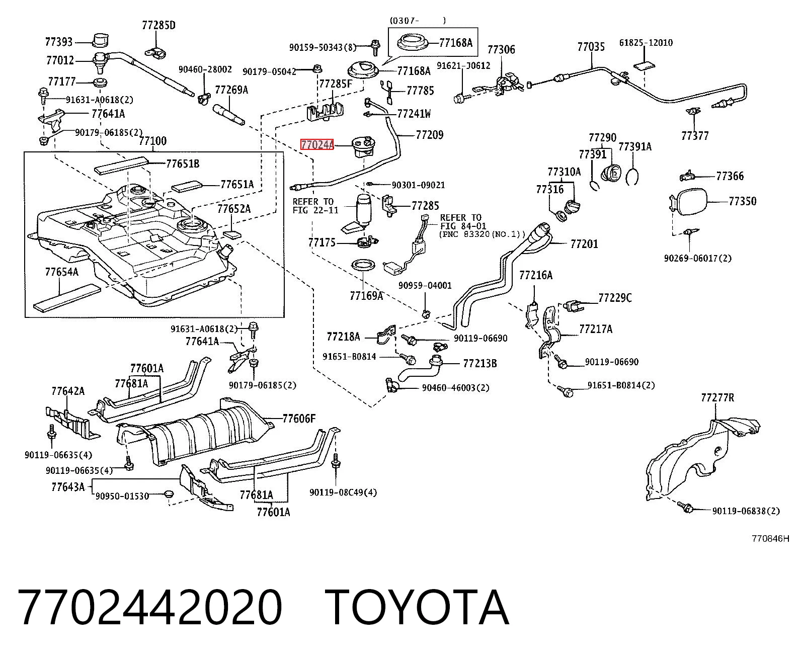 7702442020 Toyota Фільтр палива