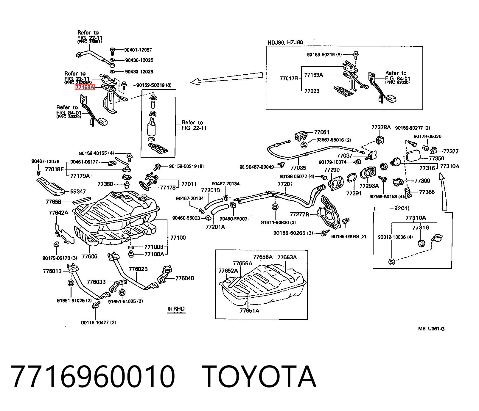 7716960010 Toyota Прокладка датчика рівня палива/паливного насоса (палив.бак)