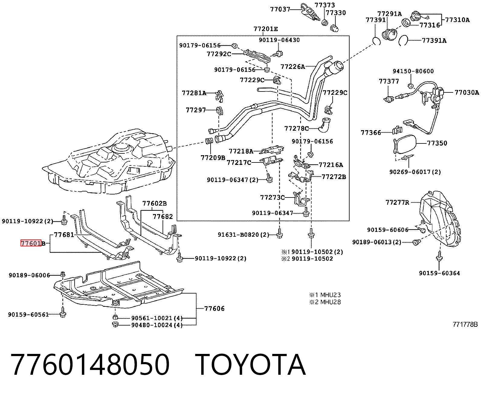 7760148050 Toyota 