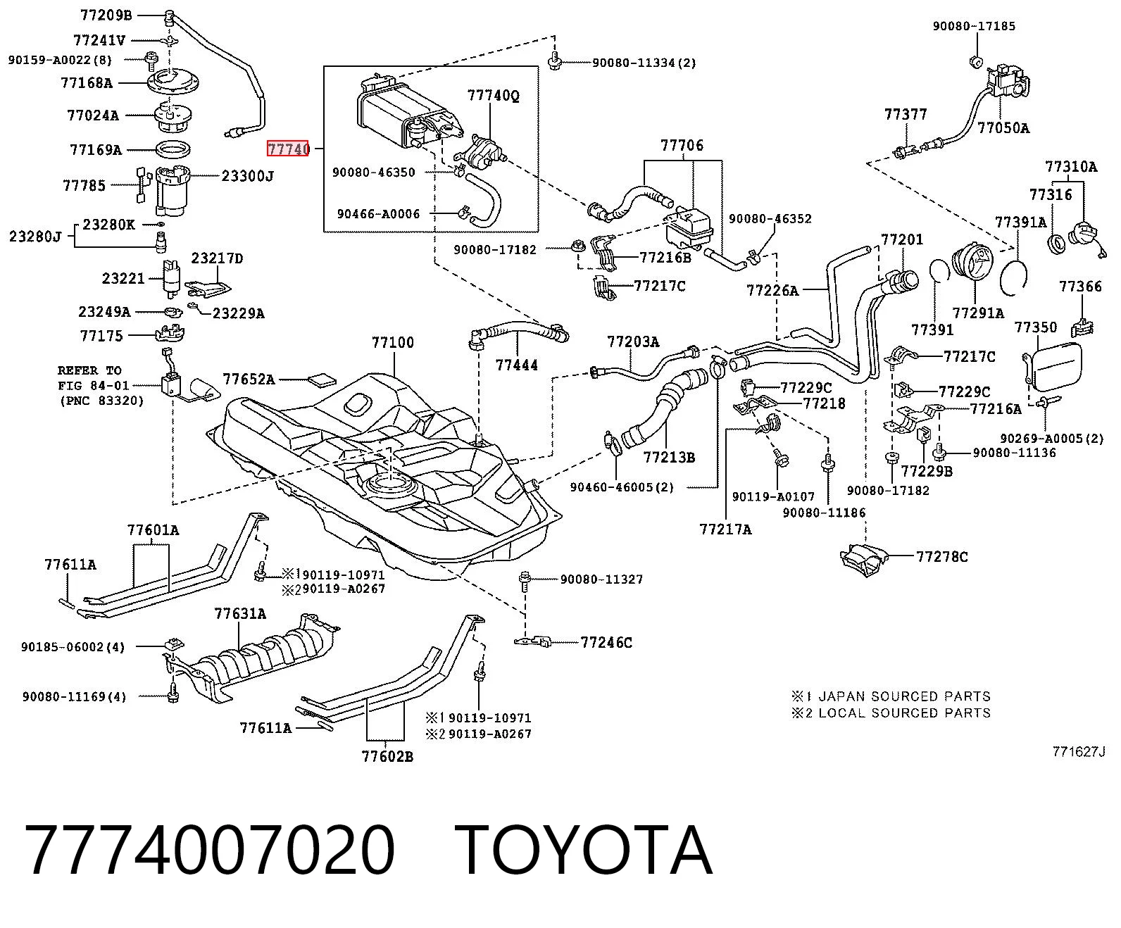 7774007020 Toyota Фільтр палива