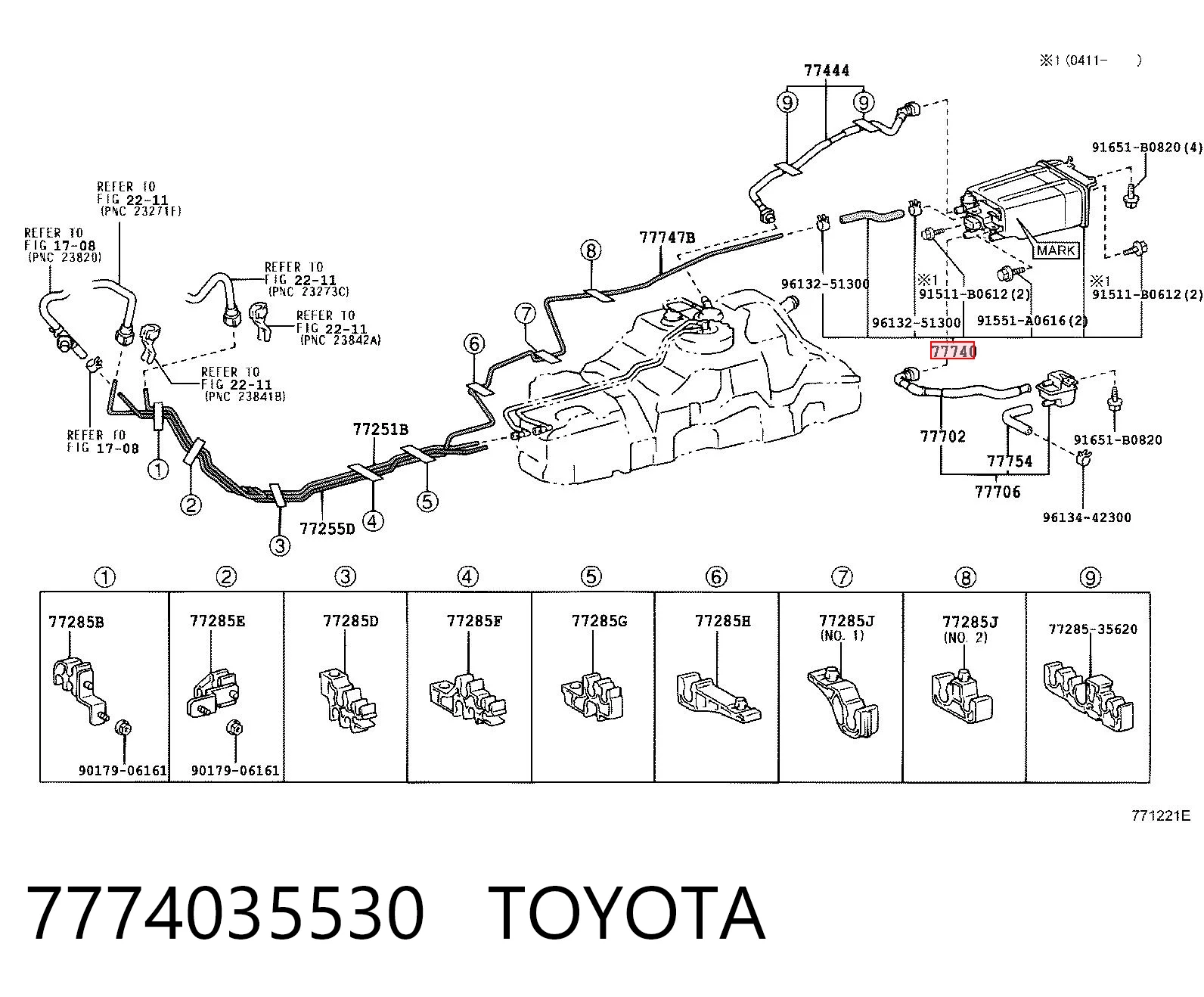 7774035530 Toyota Фільтр палива