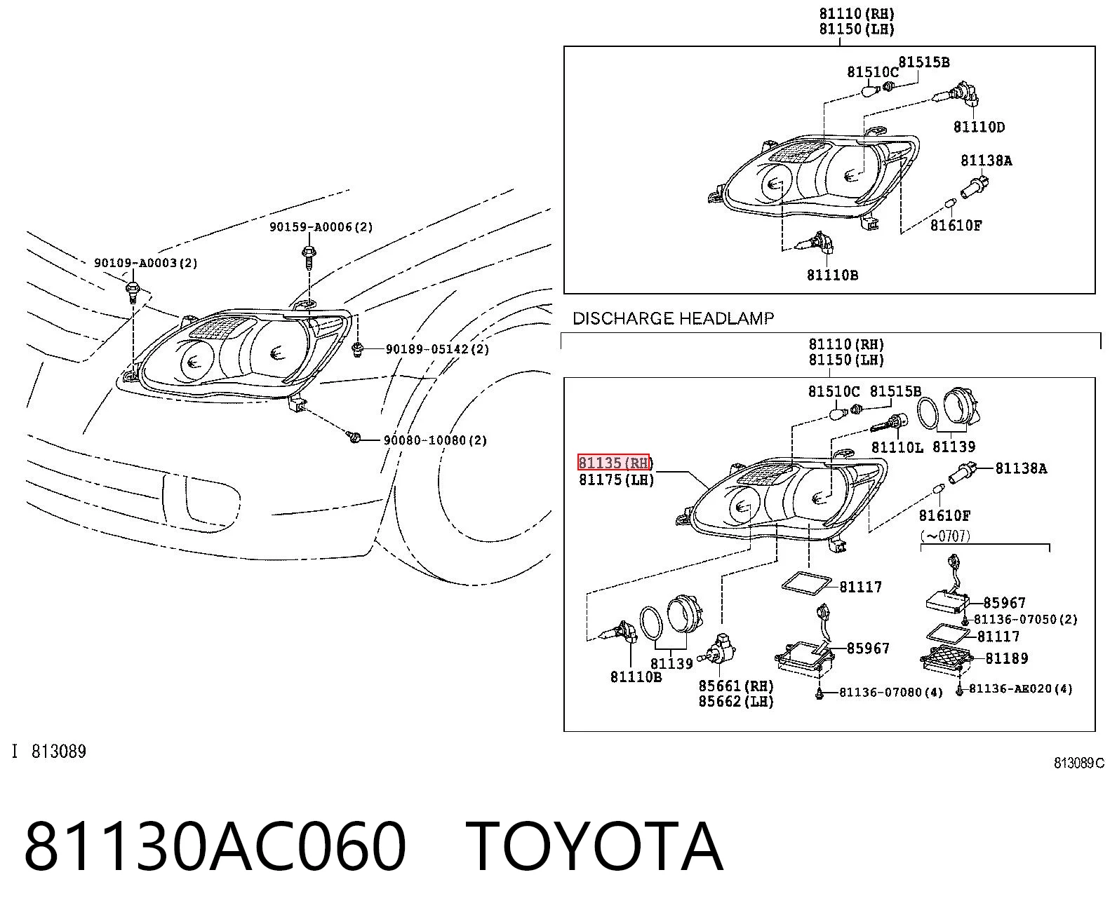 81130AC060 Toyota