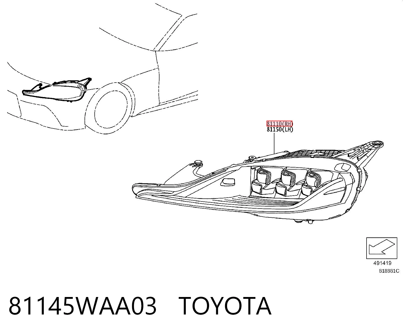 81145WAA03 Toyota