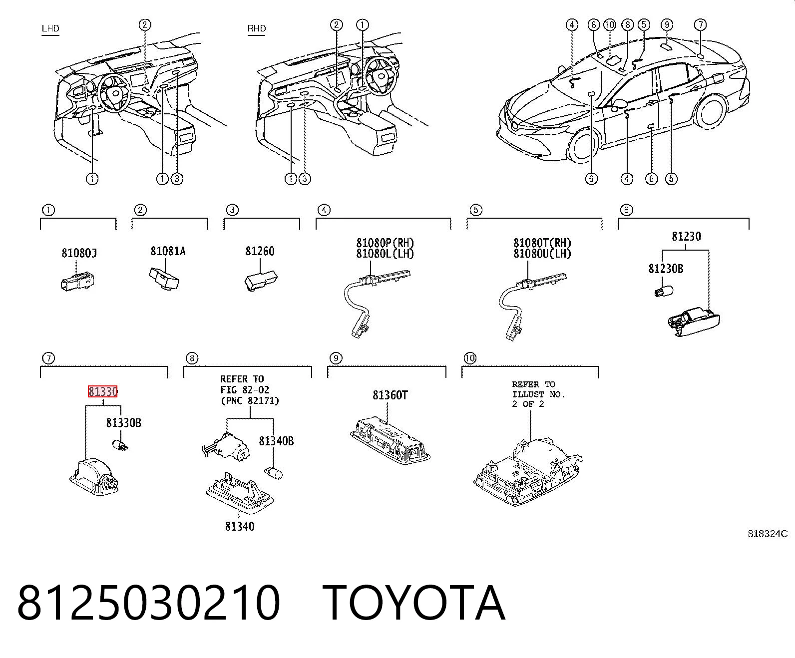 8125030210 Toyota 