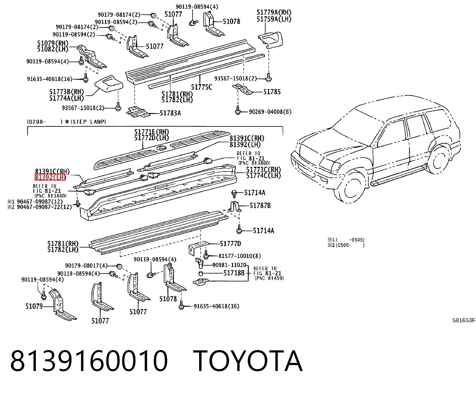 8139160010 Toyota