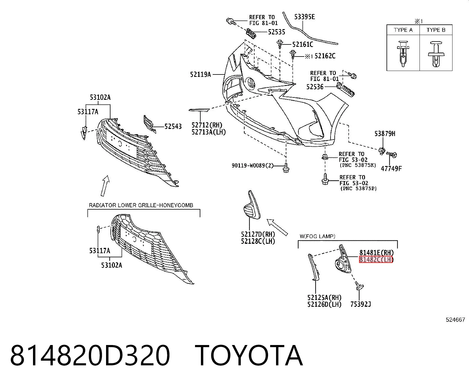814820D320 Toyota 