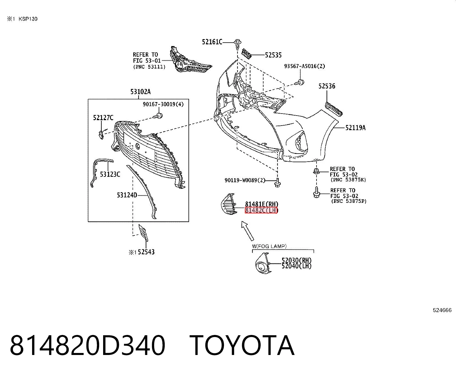 814820D340 Toyota 