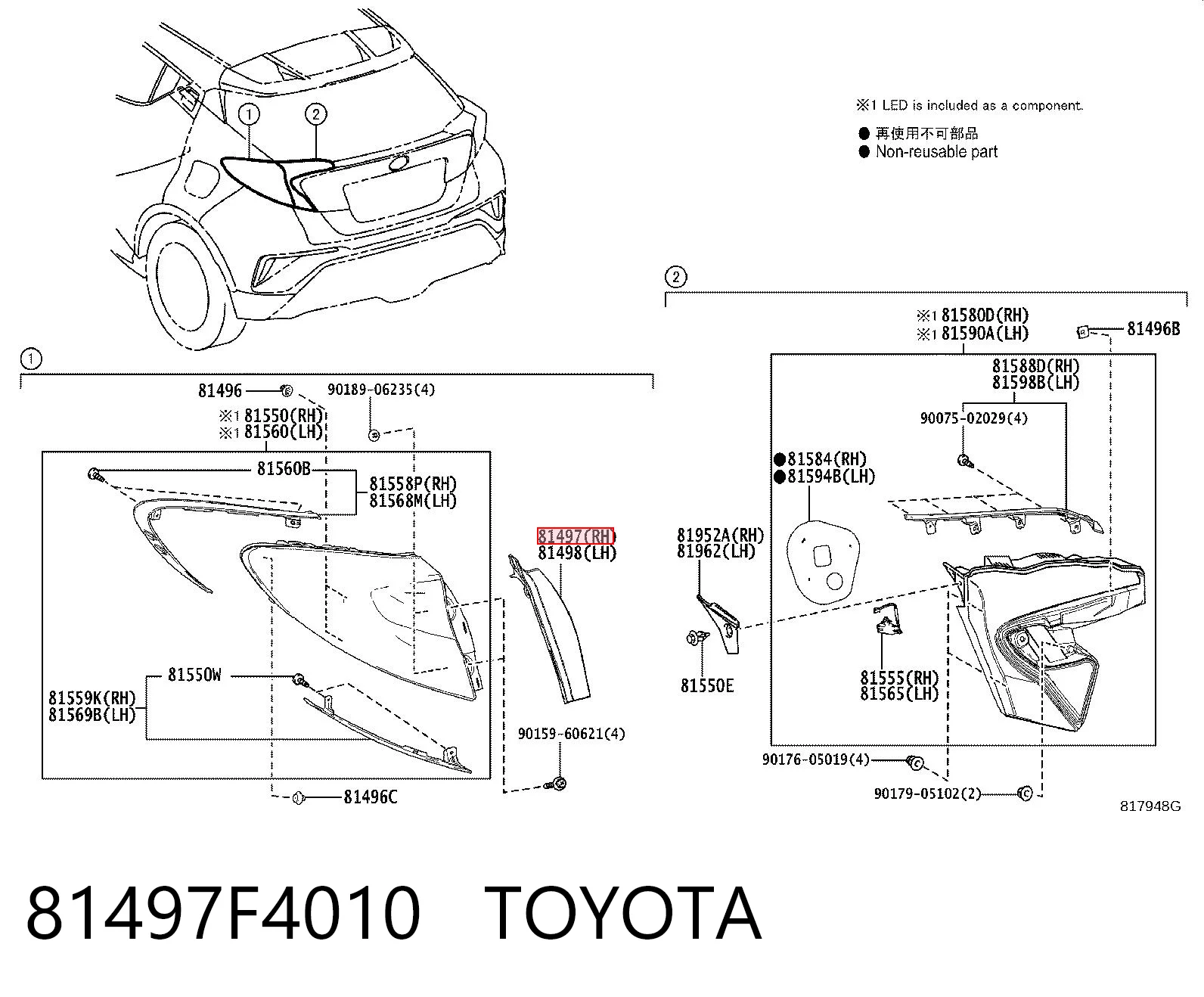 81497F4010 Toyota 
