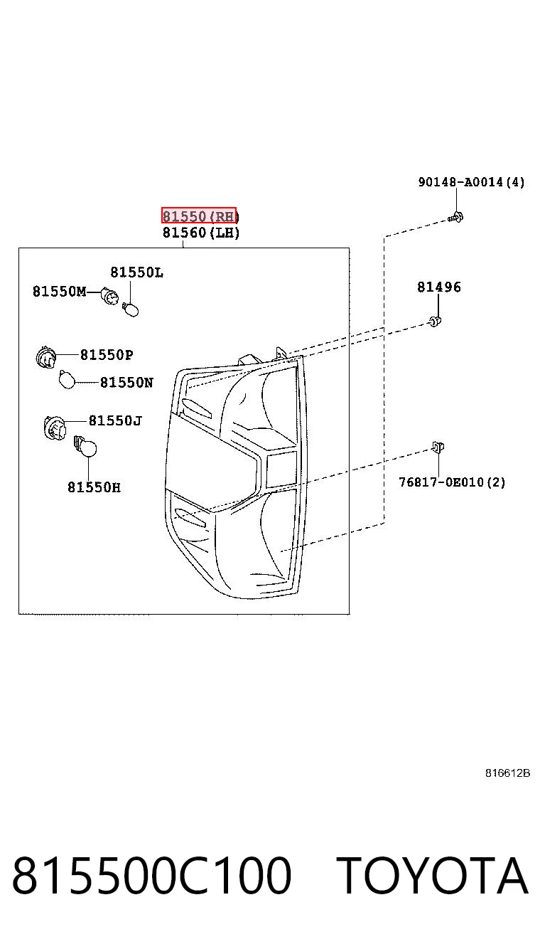 ZTY19A2R KLARKSONAS Ліхтар задній правий