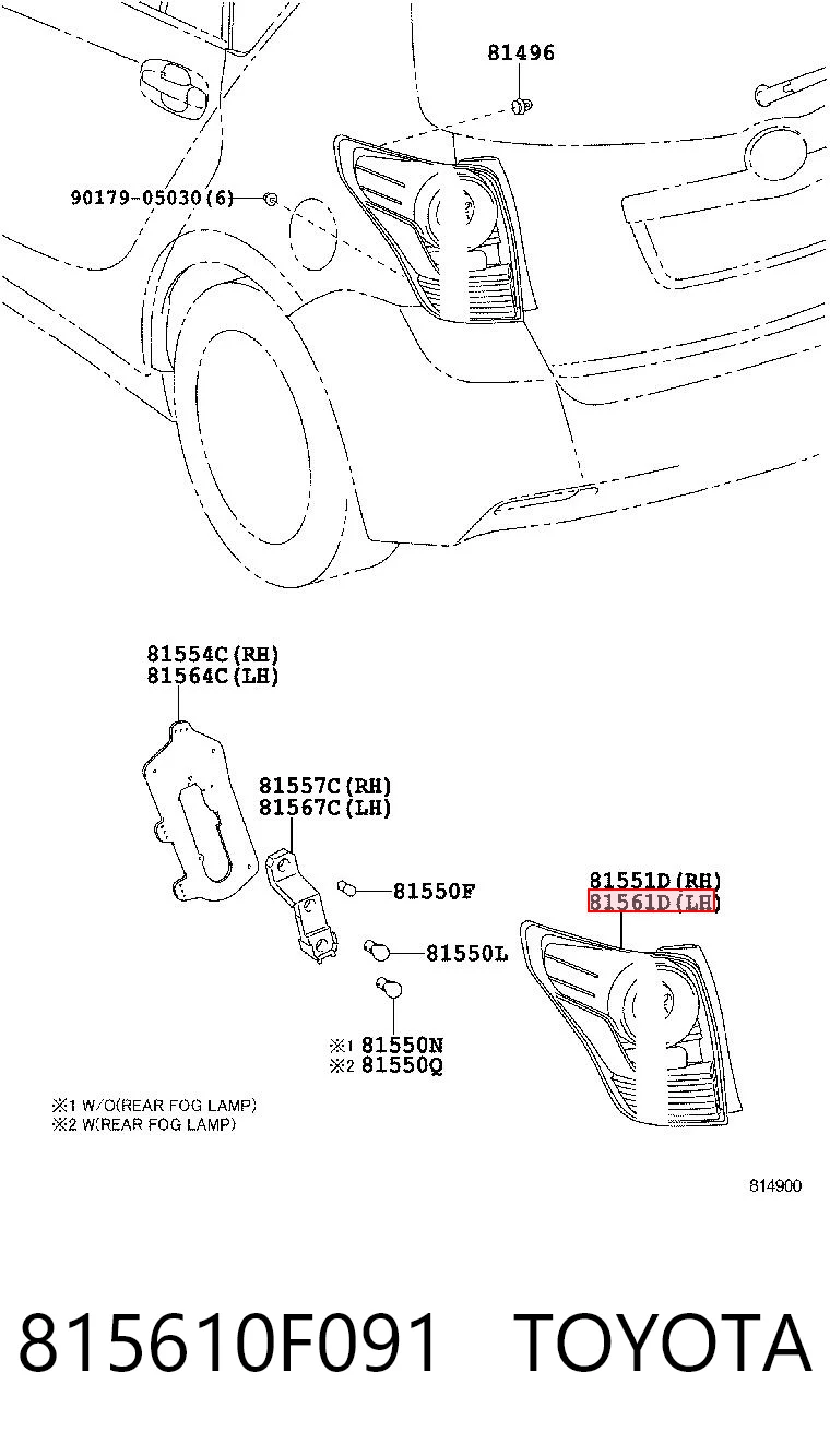 815987X Polcar Задня ліва фара