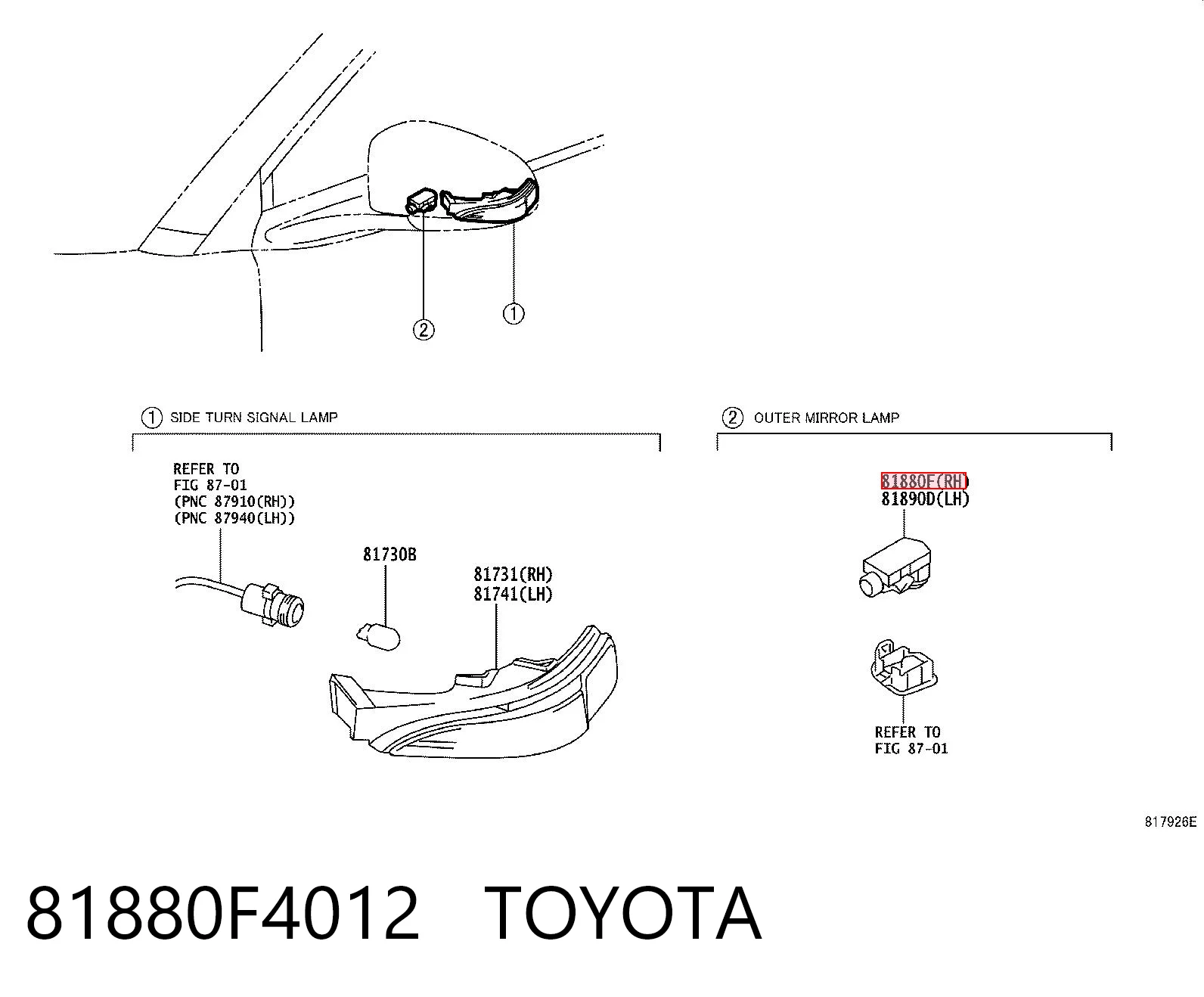 81880F4012 Toyota