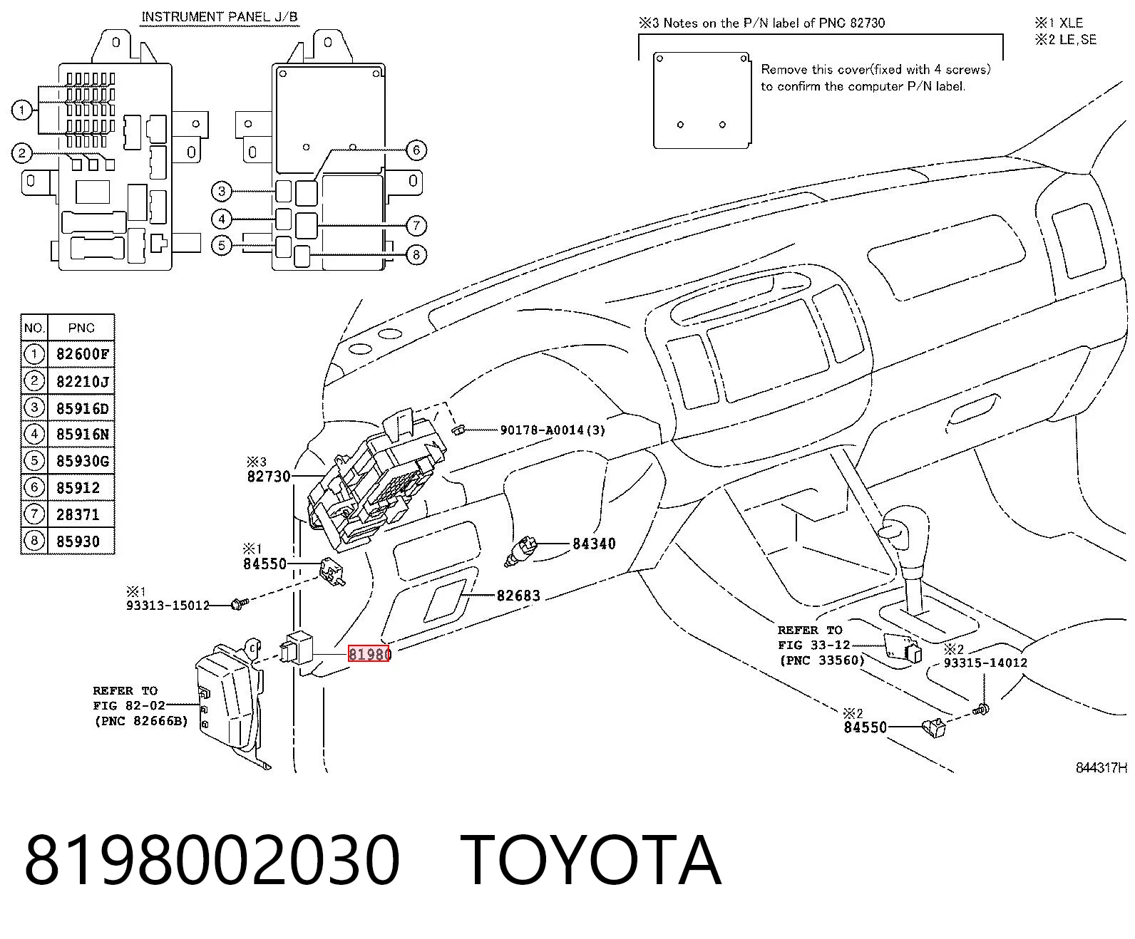 8198002030 Toyota Реле покажчиків поворотів