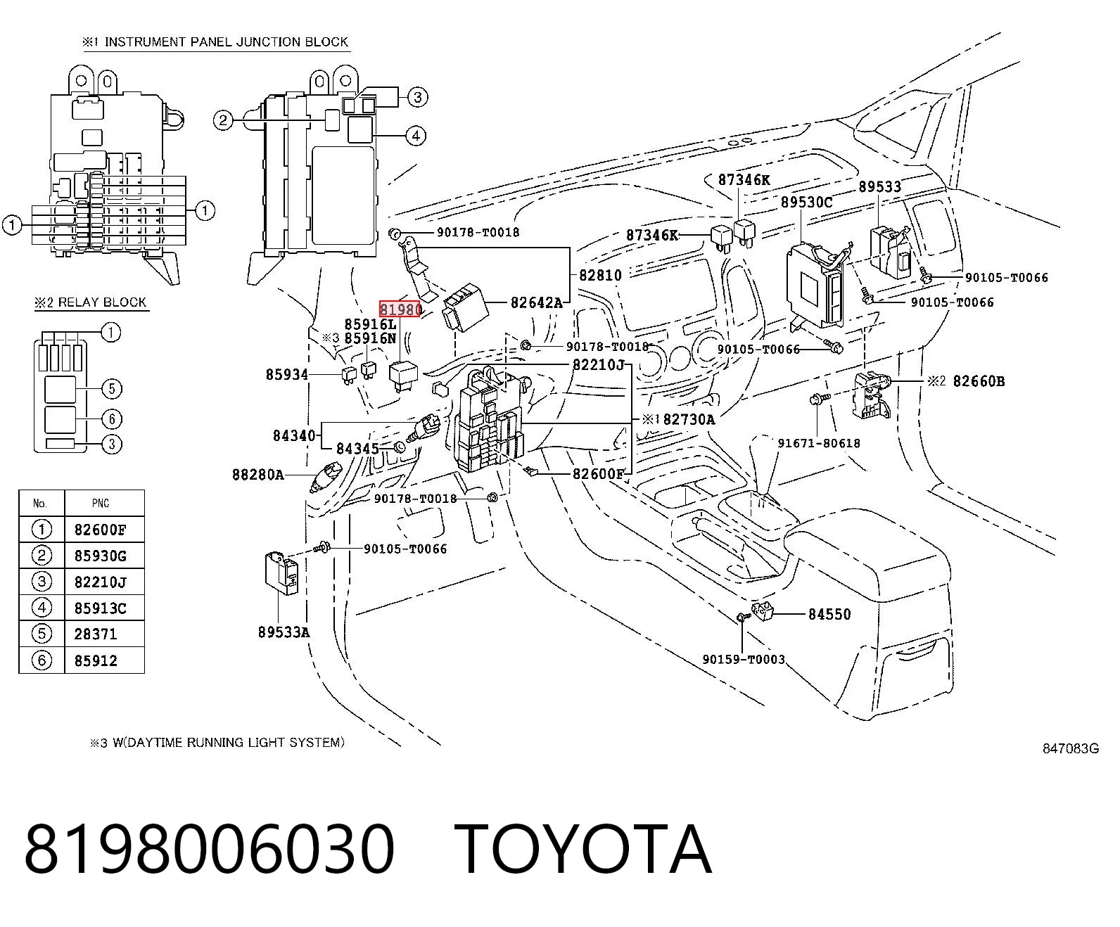 Реле покажчиків поворотів на Toyota Fj Cruiser  GSJ1