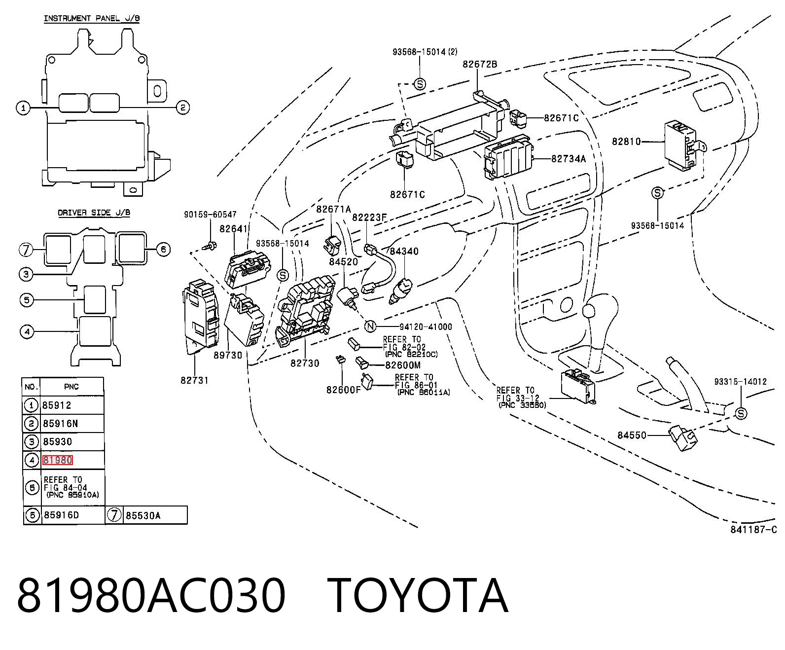Реле покажчиків поворотів на Toyota 4 Runner  N130
