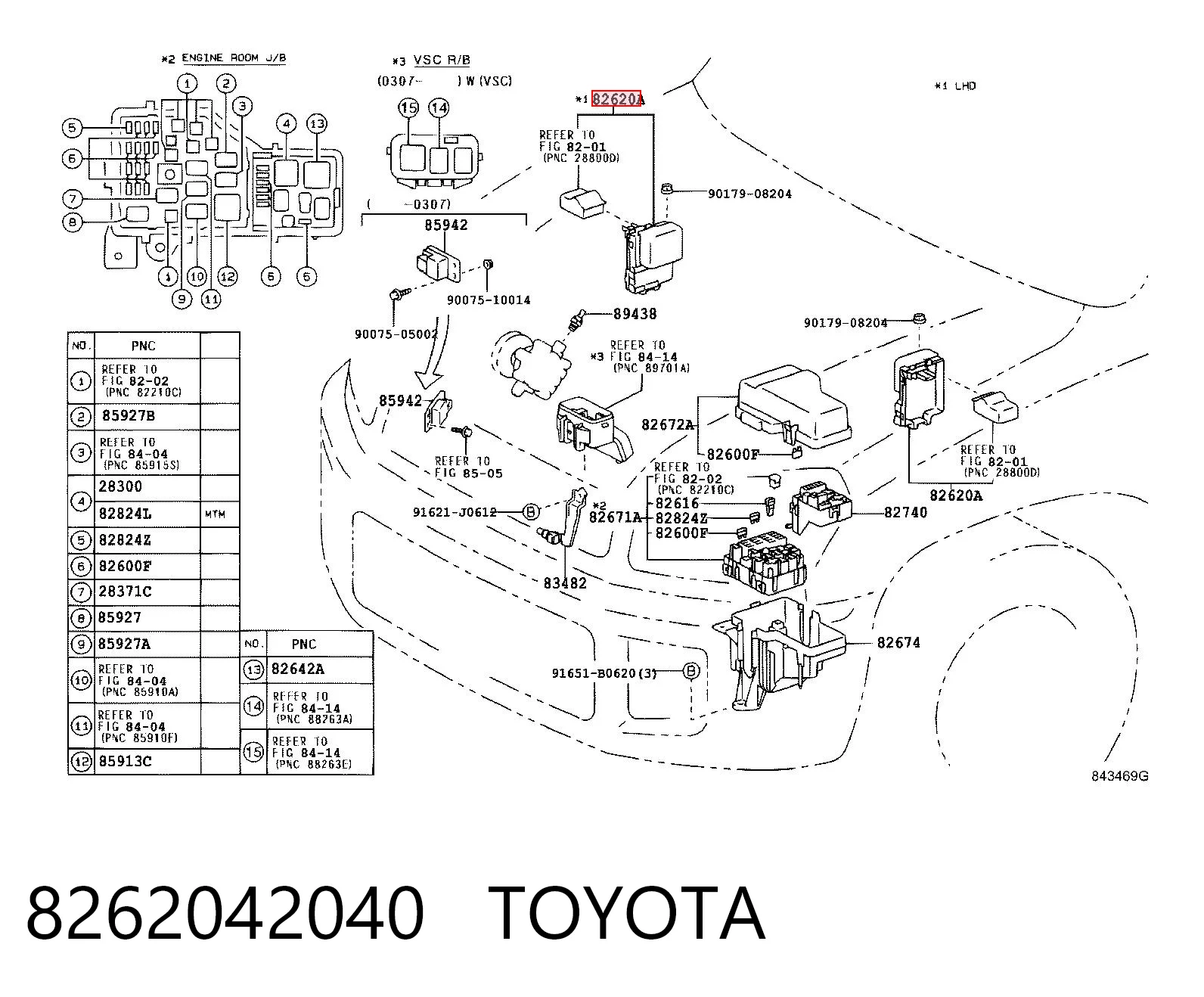 8262042040 Toyota Клема акумулятора (АКБ)