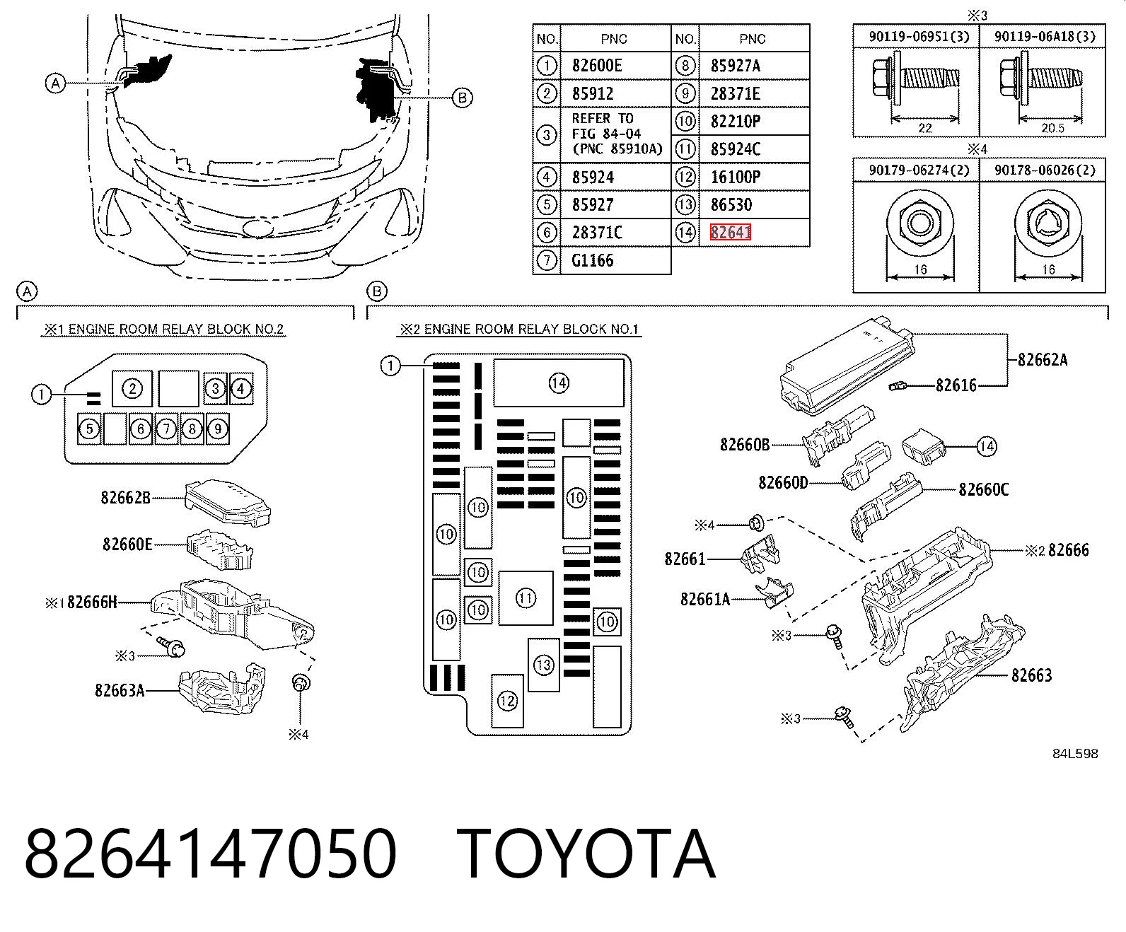 8264147050 Toyota 