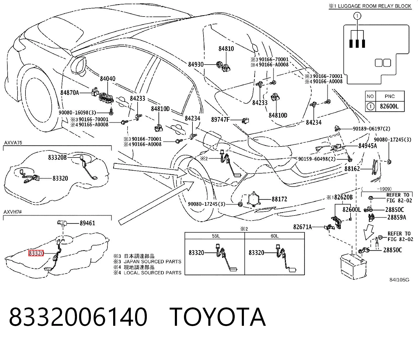 8332006140 Toyota Датчик бензобака
