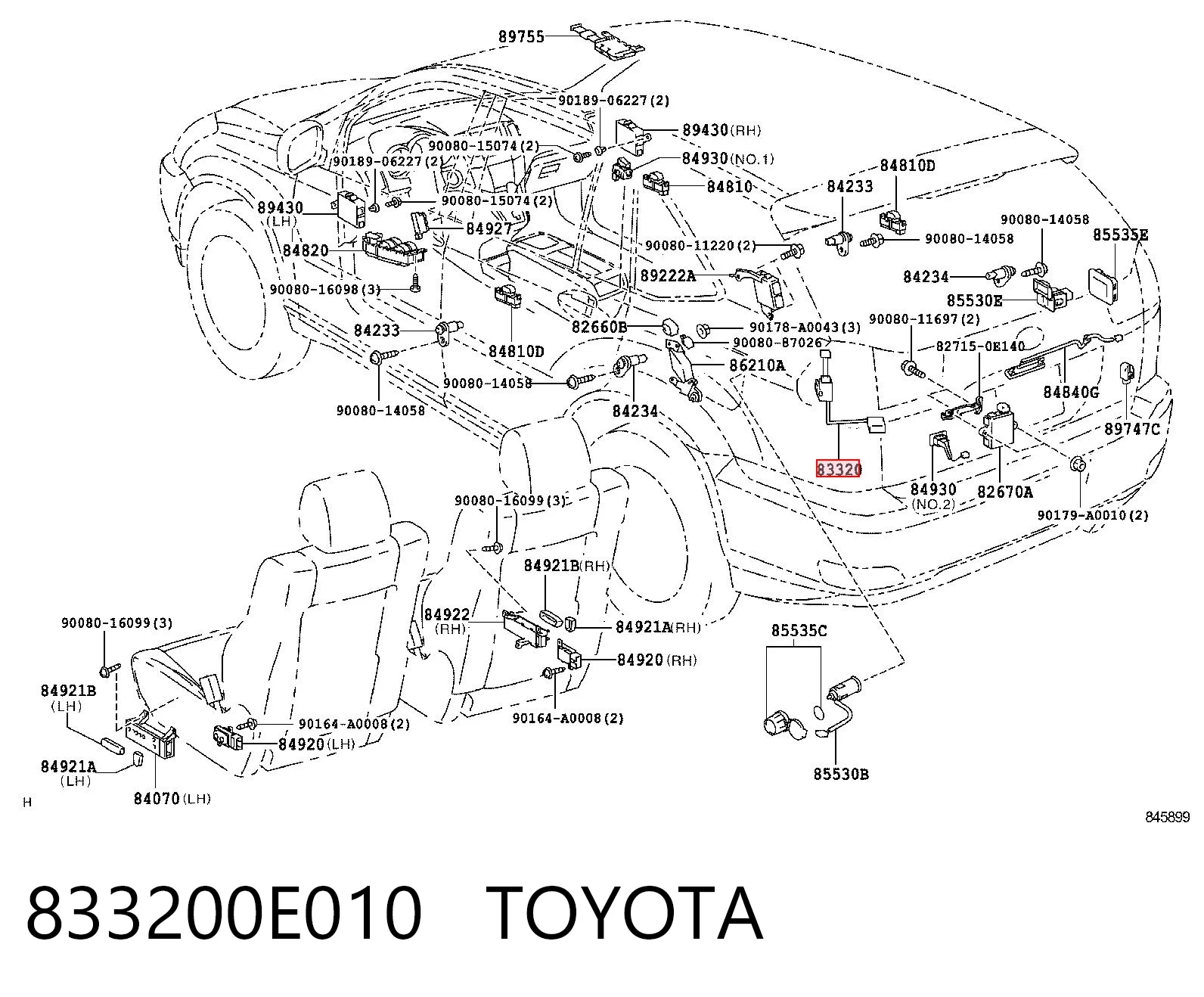 833200E010 Toyota Датчик бензобака