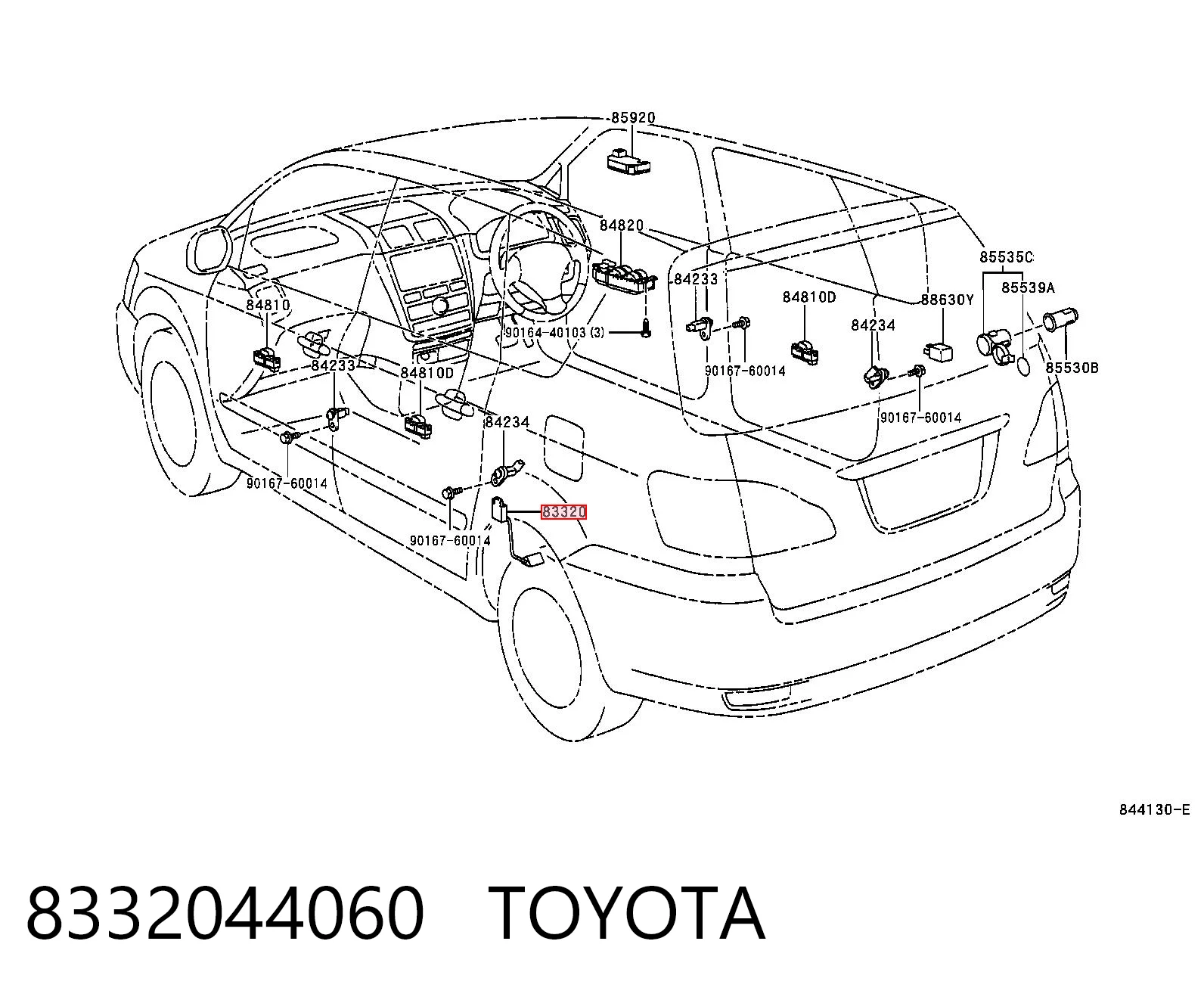 8332044060 Toyota Датчик бензобака