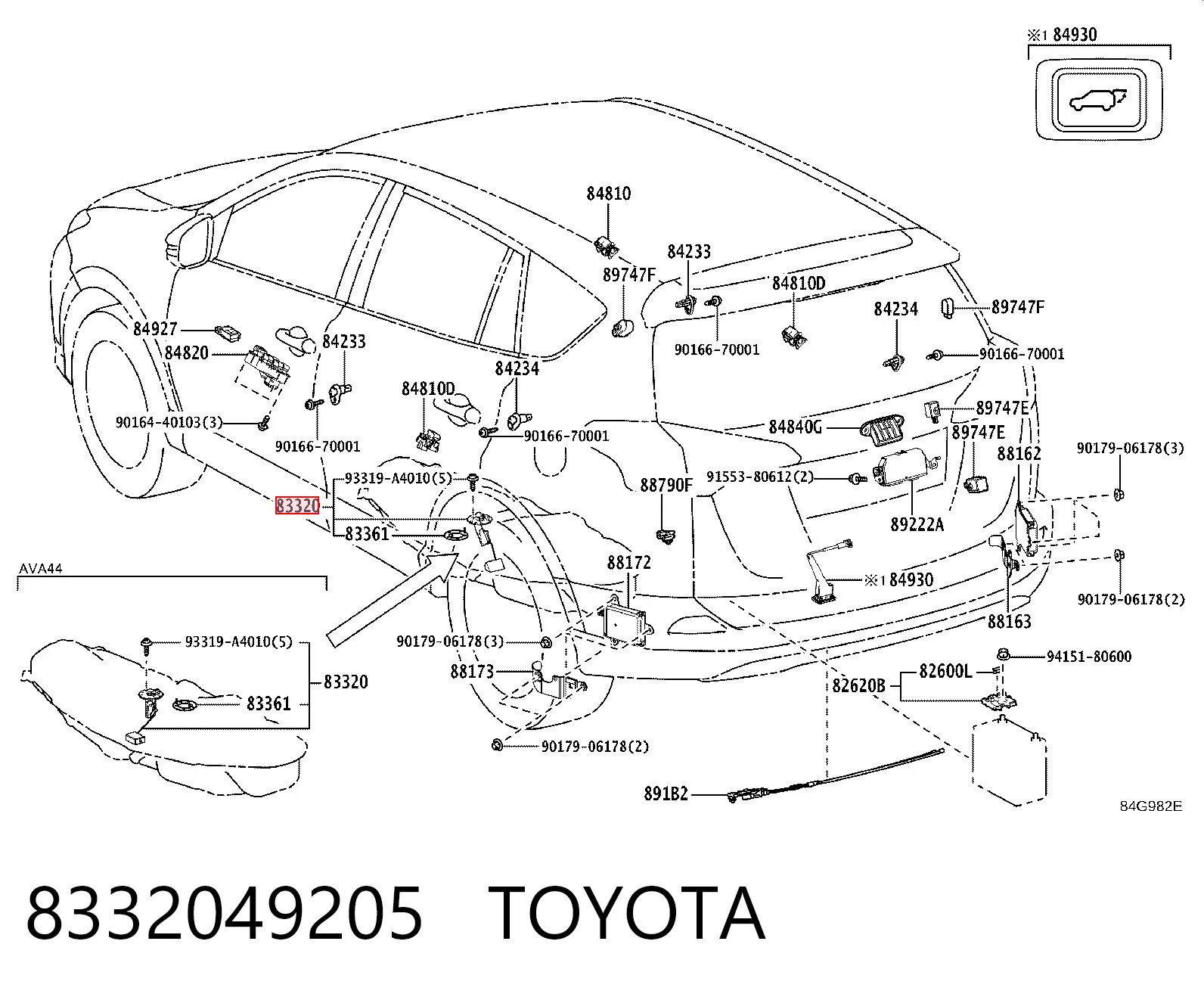 8332049205 Toyota Датчик бензобака