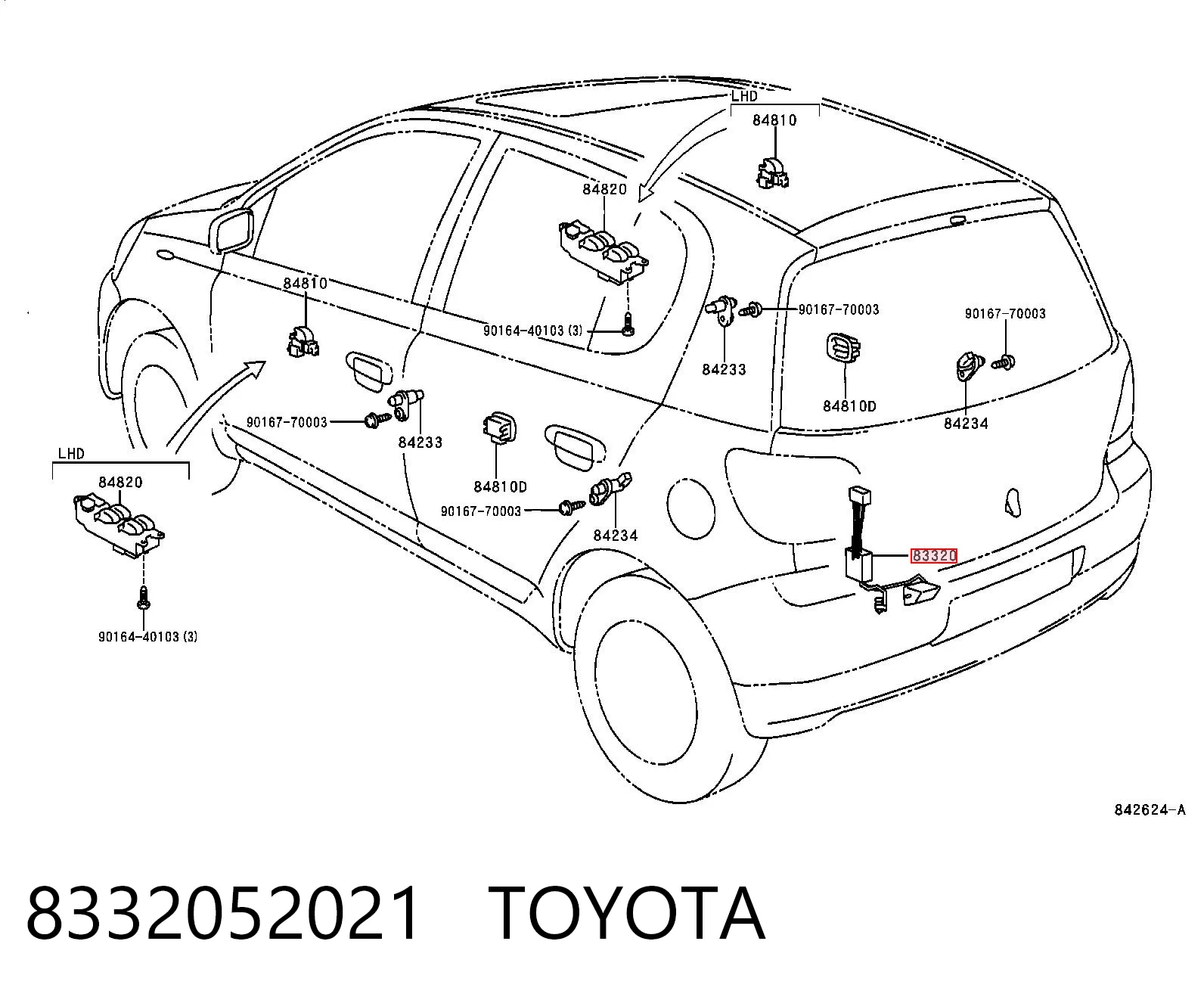8332052021 Toyota Датчик бензобака