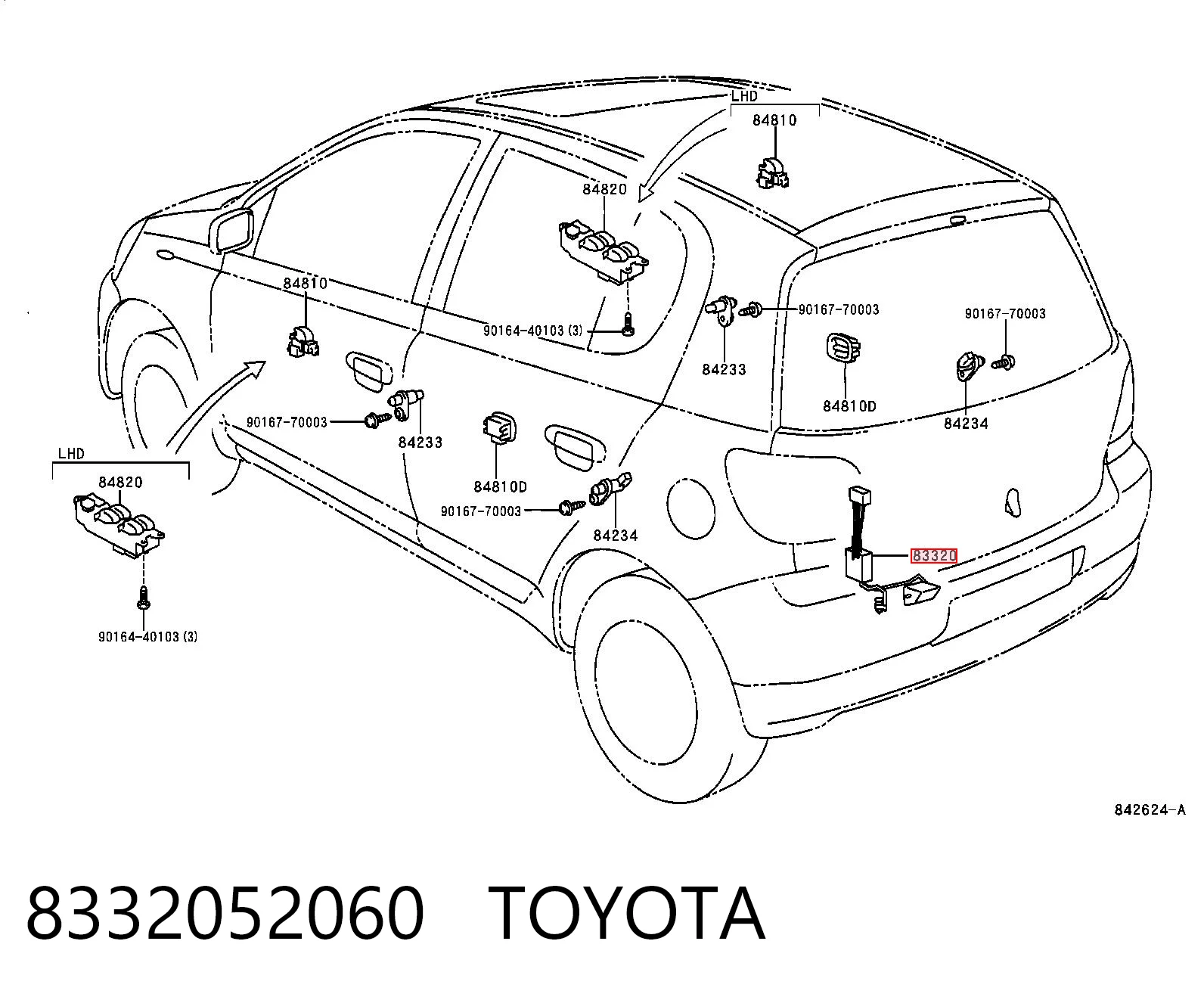 8332052060 Toyota Датчик бензобака