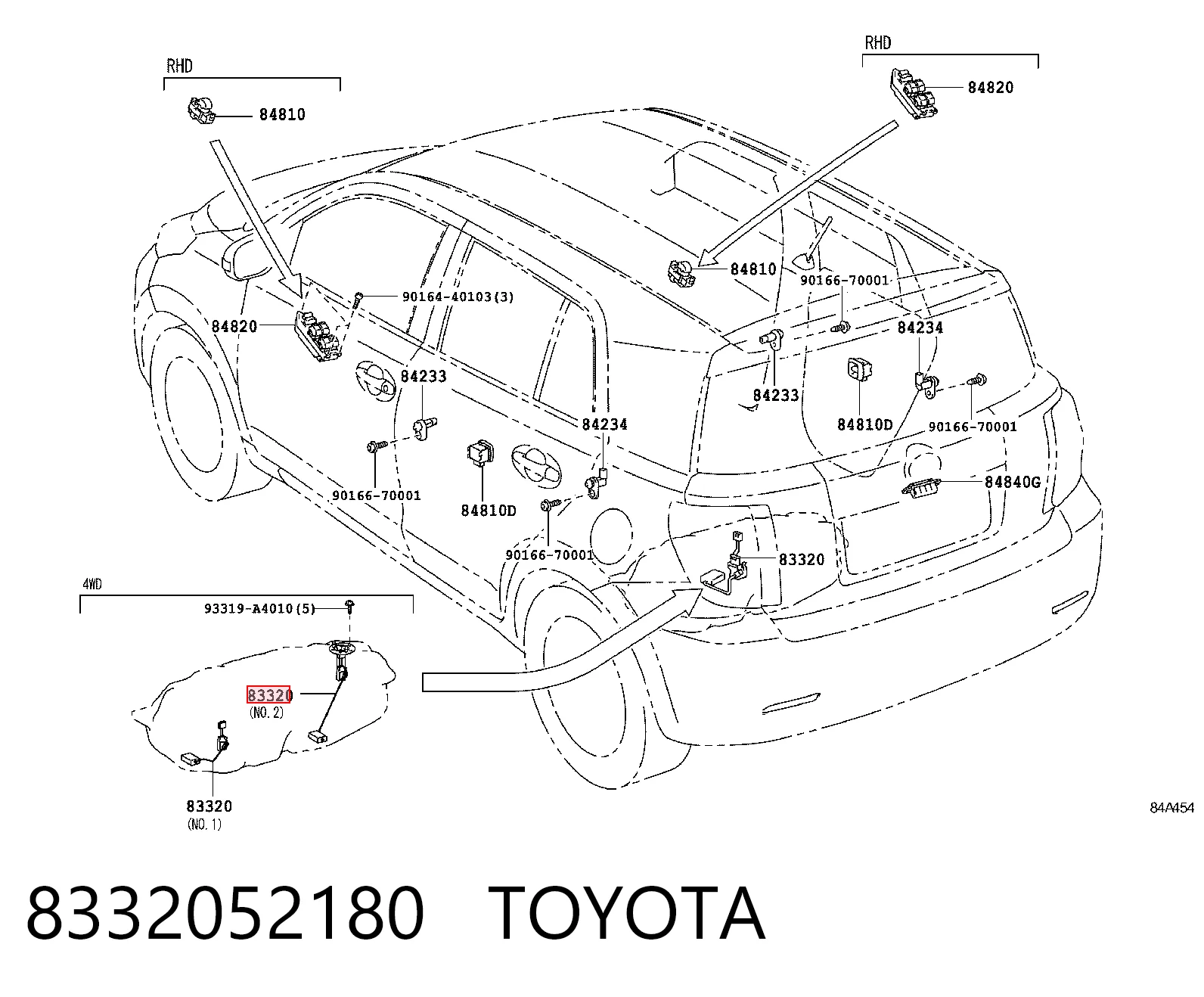 8332052180 Toyota Датчик бензобака