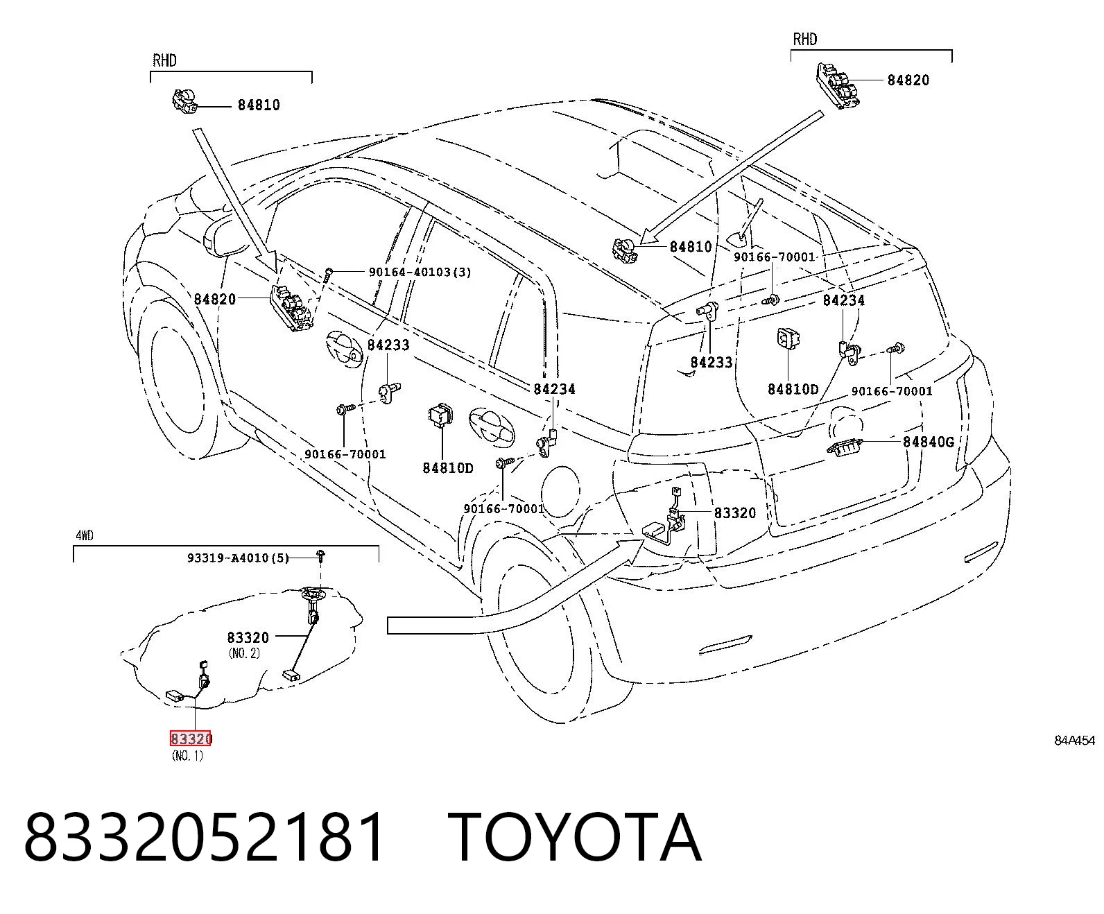 8332052181 Toyota Датчик бензобака