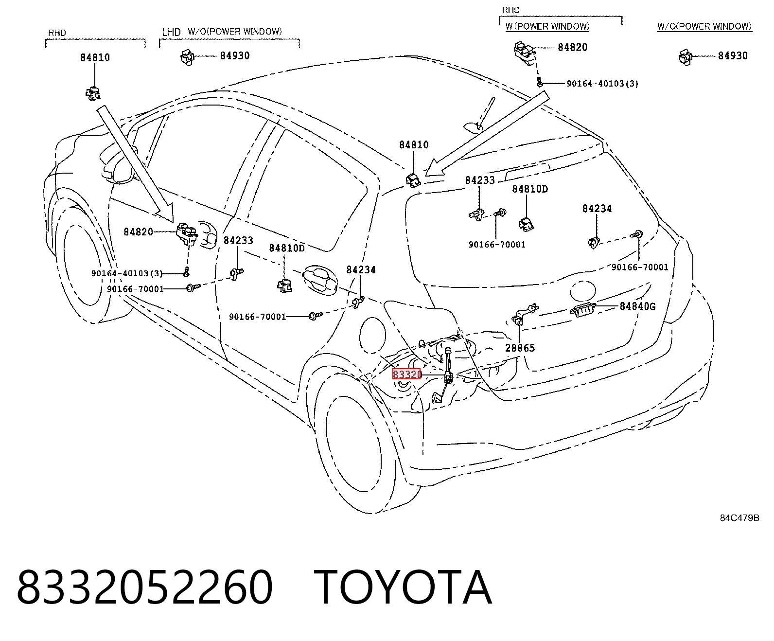 8332052260 Toyota Датчик бензобака